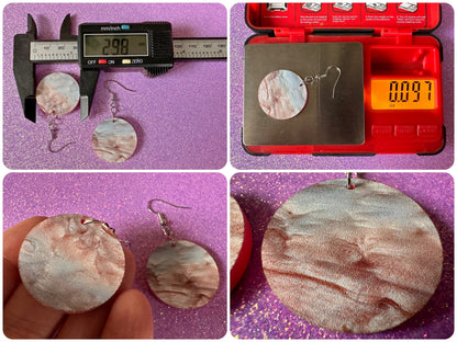 Faux Mother of Pearl Earrings: Laser Cut Acrylic Pearls, Oyster, Shells, Mollusks, Ocean Animals, Sea, Shell, Best Gifts for Her/Him/Them