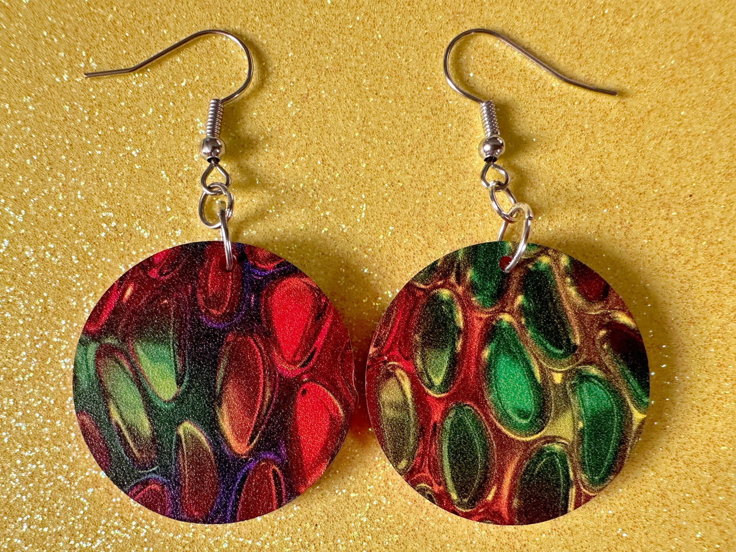 Faux Snake Skin Earrings: Laser Cut Acrylic Snake Skin, Reptile, Rainbow, Halloween, Fashion, Snake Scales, Boa, Best Gifts for Her/Him/Them