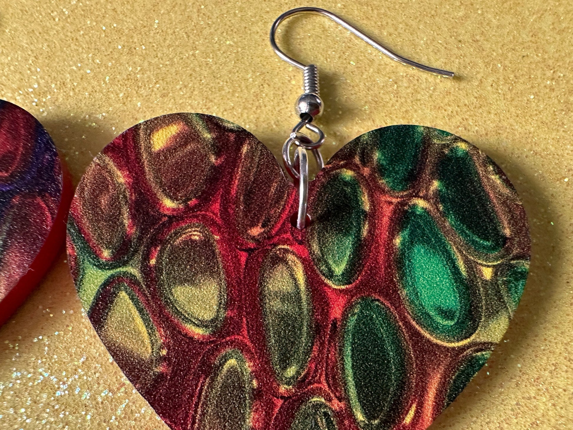 Faux Snake Skin Earrings: Laser Cut Acrylic Snake Skin, Reptile, Rainbow, Halloween, Fashion, Snake Scales, Boa, Best Gifts for Her/Him/Them