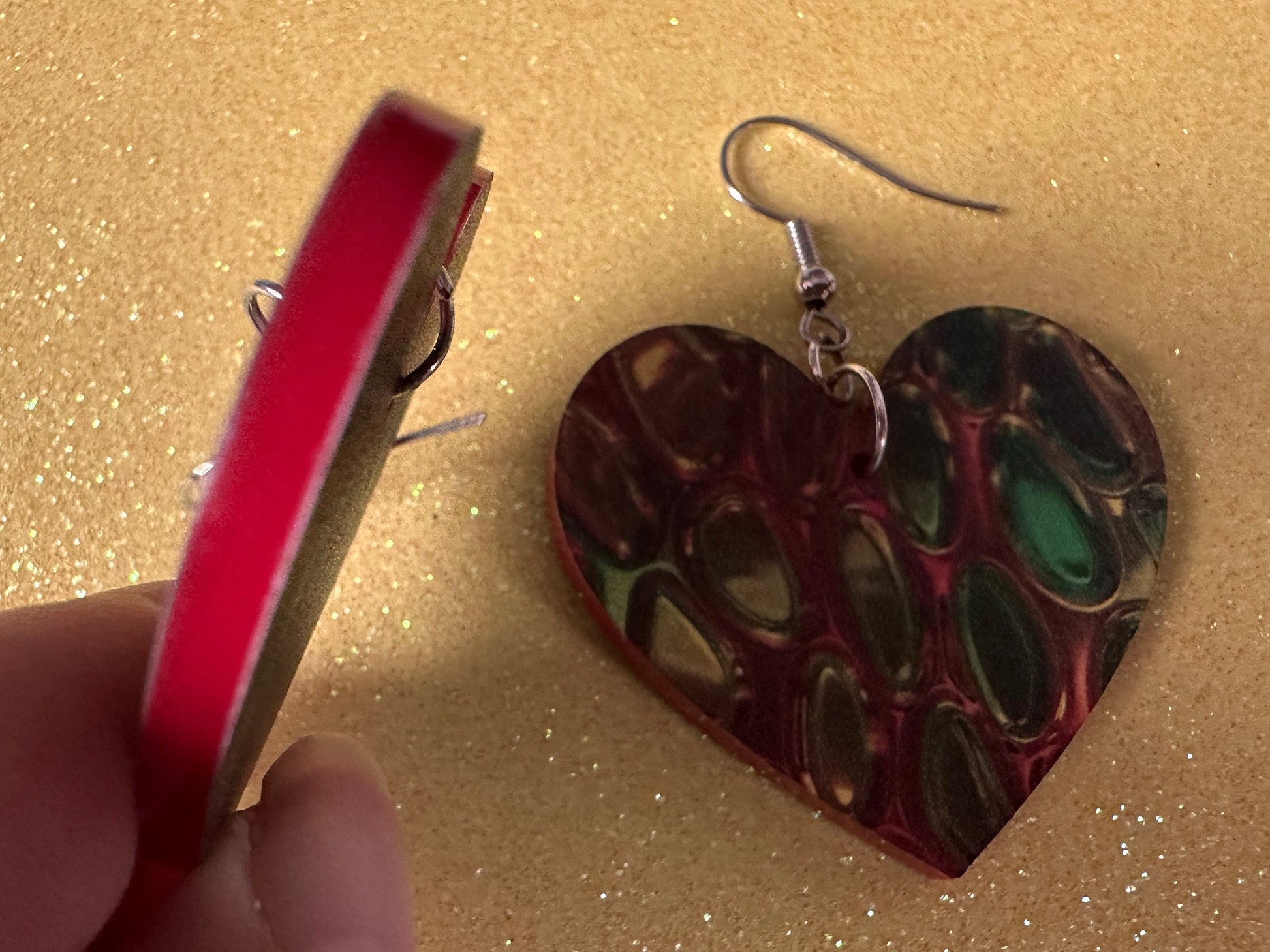 Faux Snake Skin Earrings: Laser Cut Acrylic Snake Skin, Reptile, Rainbow, Halloween, Fashion, Snake Scales, Boa, Best Gifts for Her/Him/Them