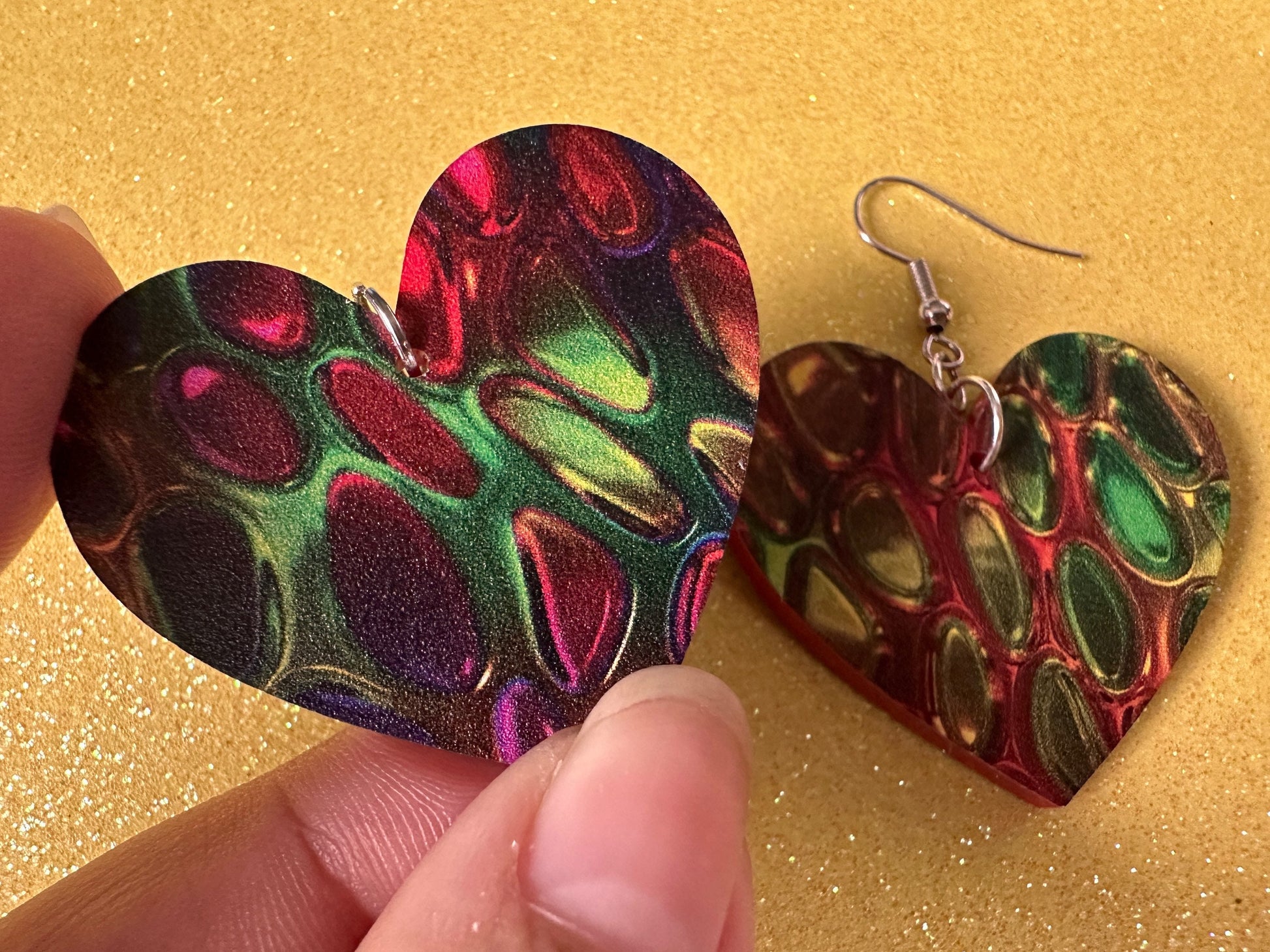 Faux Snake Skin Earrings: Laser Cut Acrylic Snake Skin, Reptile, Rainbow, Halloween, Fashion, Snake Scales, Boa, Best Gifts for Her/Him/Them