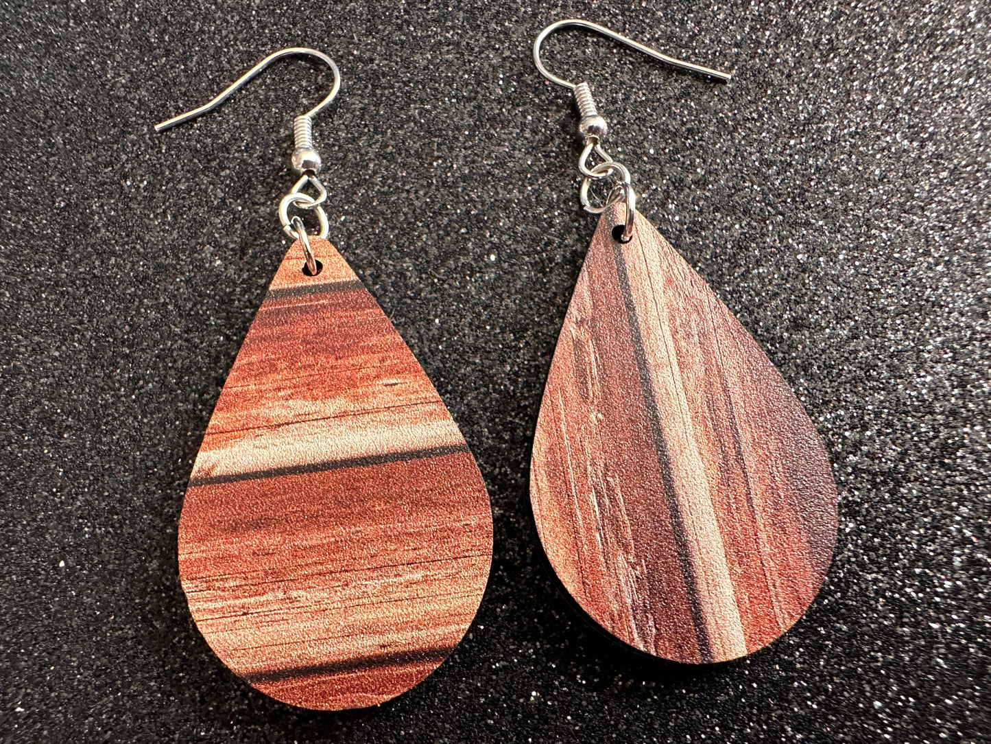 Faux Wood Earrings: Laser Cut Acrylic Imtation Wood, Wood Veneer, Wooden Earrings, Parquet, Remodel, DIY, Tree, Wood, Gifts for Her/Him/Them