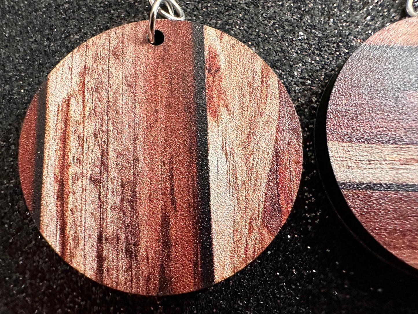 Faux Wood Earrings: Laser Cut Acrylic Imtation Wood, Wood Veneer, Wooden Earrings, Parquet, Remodel, DIY, Tree, Wood, Gifts for Her/Him/Them