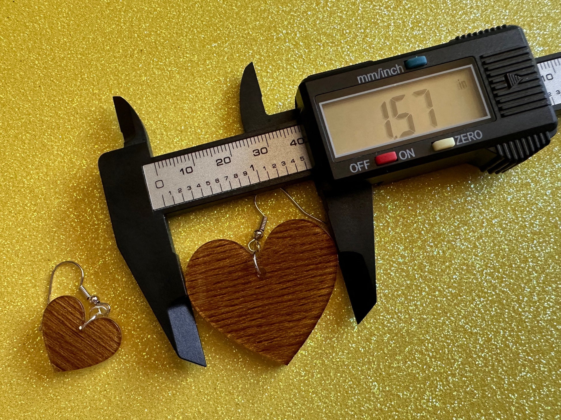 Faux Wood Heart Earrings: Laser Cut Acrylic Imitation Wood, Love, Best Friends, Valentines Best Gifts for Her/Him/Them