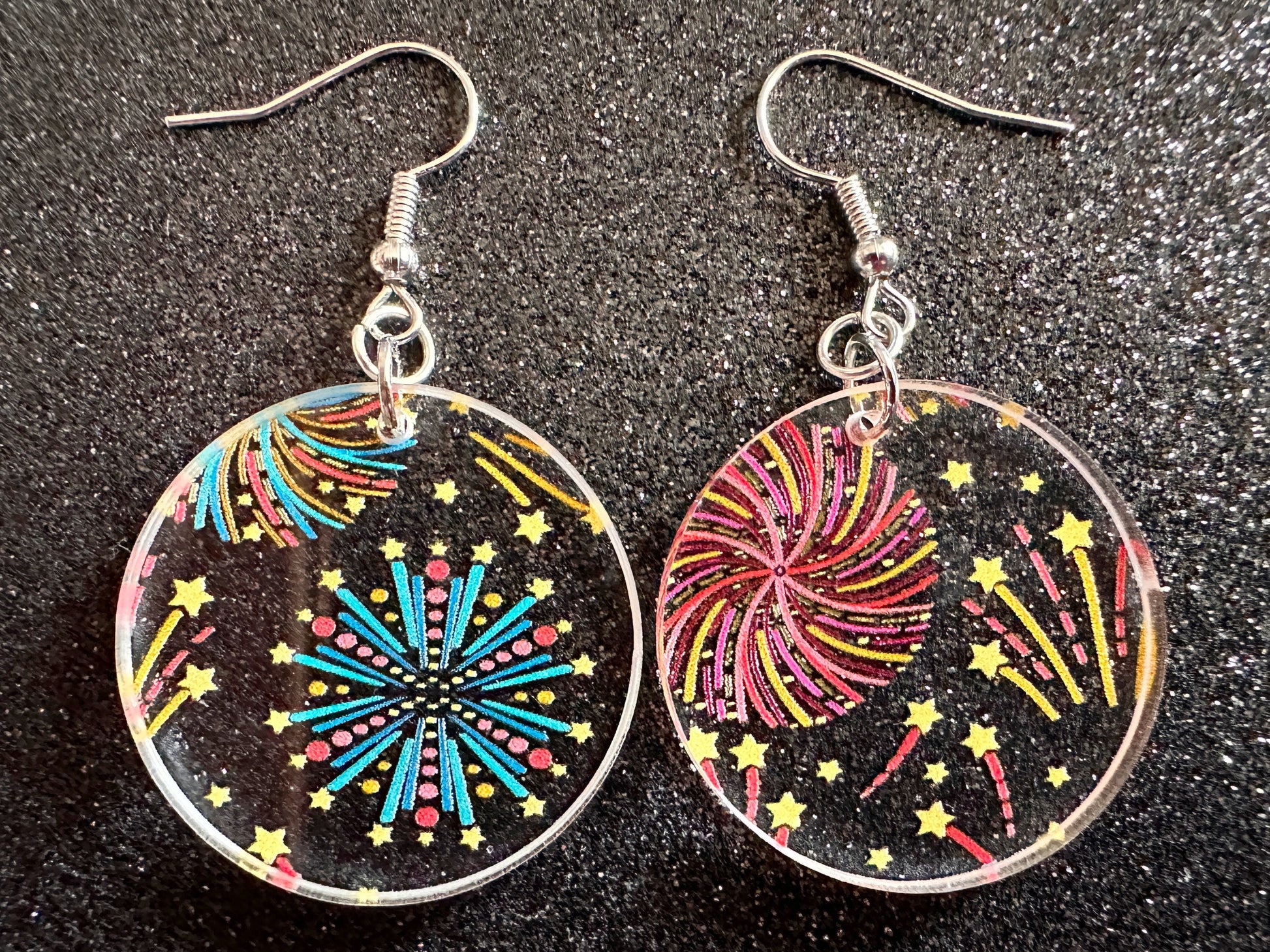 Firework Earrings: Laser Cut Acrylic Earrings, Celebrate, New Year's Eve, July Fourth, NYE, Party, Festive, Best Gifts for Her/Him/Them