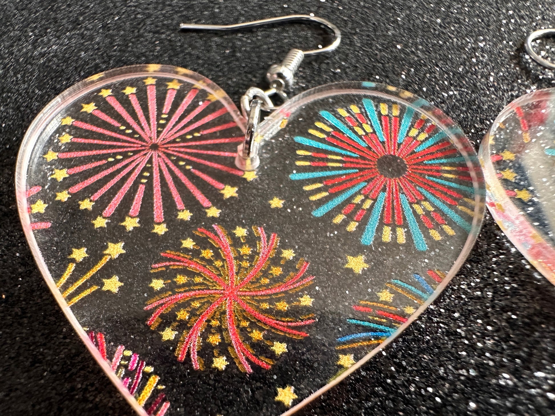 Firework Earrings: Laser Cut Acrylic Earrings, Celebrate, New Year's Eve, July Fourth, NYE, Party, Festive, Best Gifts for Her/Him/Them