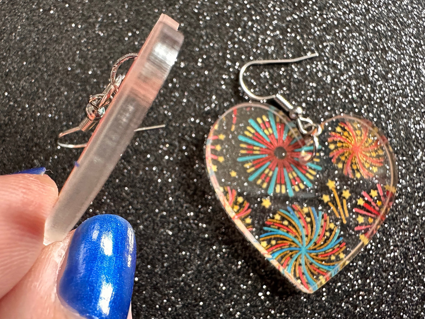 Firework Earrings: Laser Cut Acrylic Earrings, Celebrate, New Year's Eve, July Fourth, NYE, Party, Festive, Best Gifts for Her/Him/Them