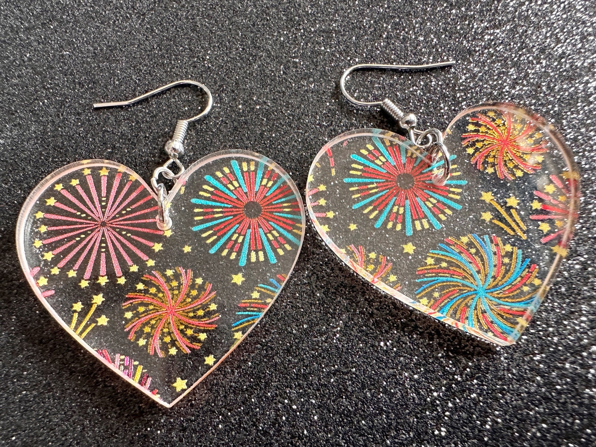 Firework Earrings: Laser Cut Acrylic Earrings, Celebrate, New Year's Eve, July Fourth, NYE, Party, Festive, Best Gifts for Her/Him/Them