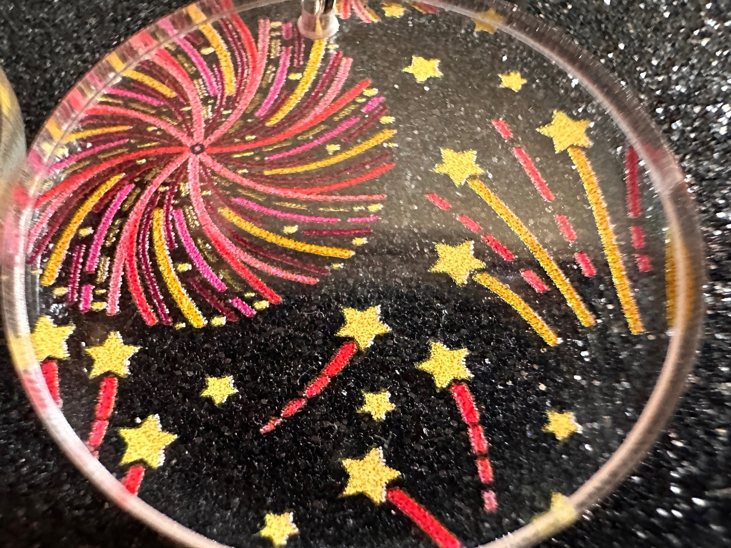 Firework Earrings: Laser Cut Acrylic Earrings, Celebrate, New Year's Eve, July Fourth, NYE, Party, Festive, Best Gifts for Her/Him/Them