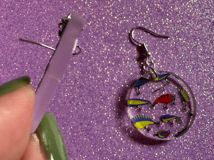Fishing Earrings: Laser Cut Acrylic Bait Earrings, Bait, Fisherman, Animals, Worms, Hobby, Hook, Summer Vibes, Best Gifts for Her/Him/Them