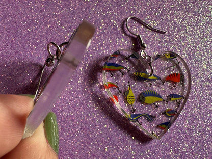 Fishing Earrings: Laser Cut Acrylic Bait Earrings, Bait, Fisherman, Animals, Worms, Hobby, Hook, Summer Vibes, Best Gifts for Her/Him/Them
