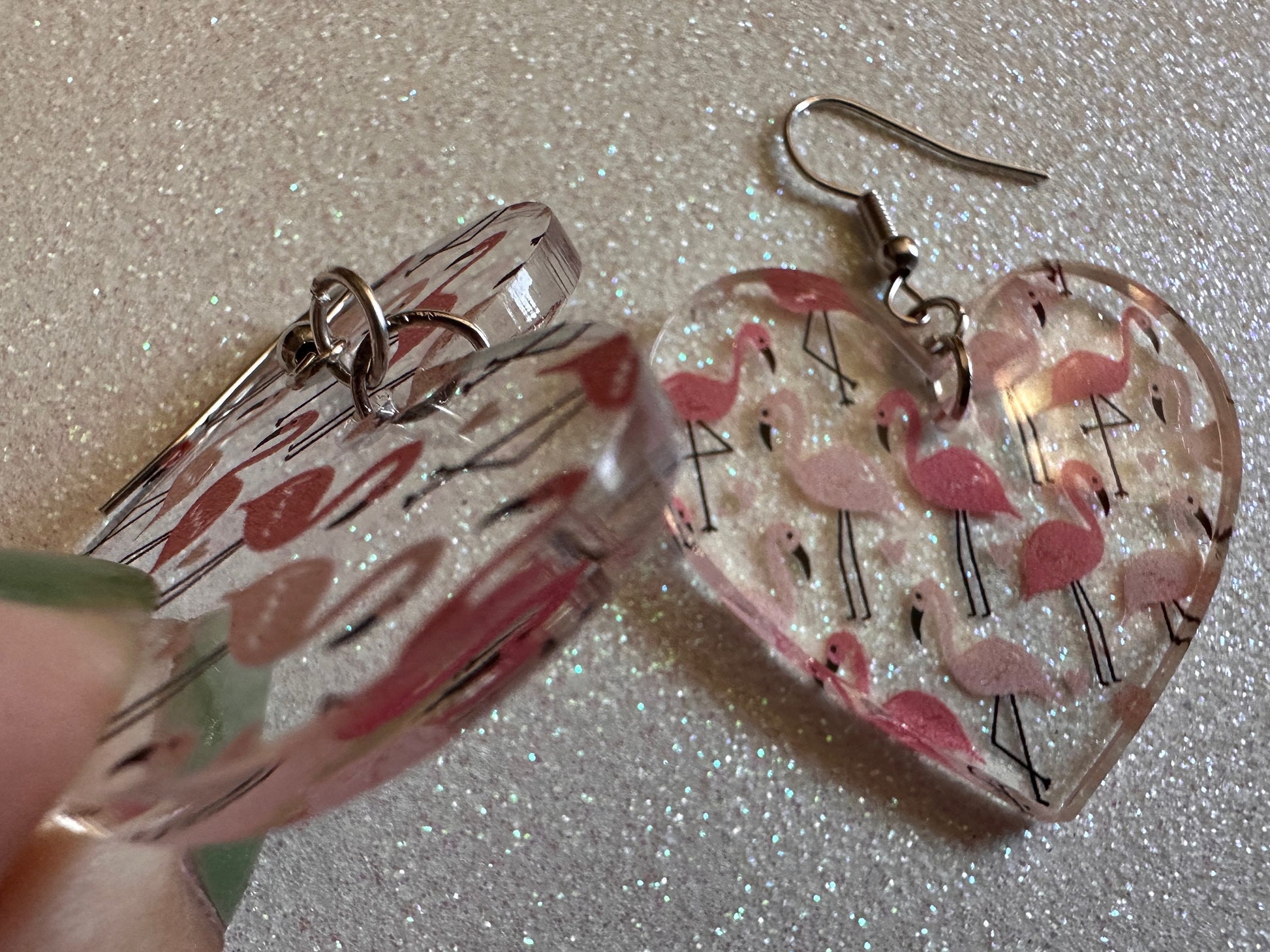 Flamingo Earrings: Laser Cut Acrylic Flamingos, Think Pink, Flamboyant, Animals, Birds, Feathers, Zoology, Best Gifts for Her/Him/Them