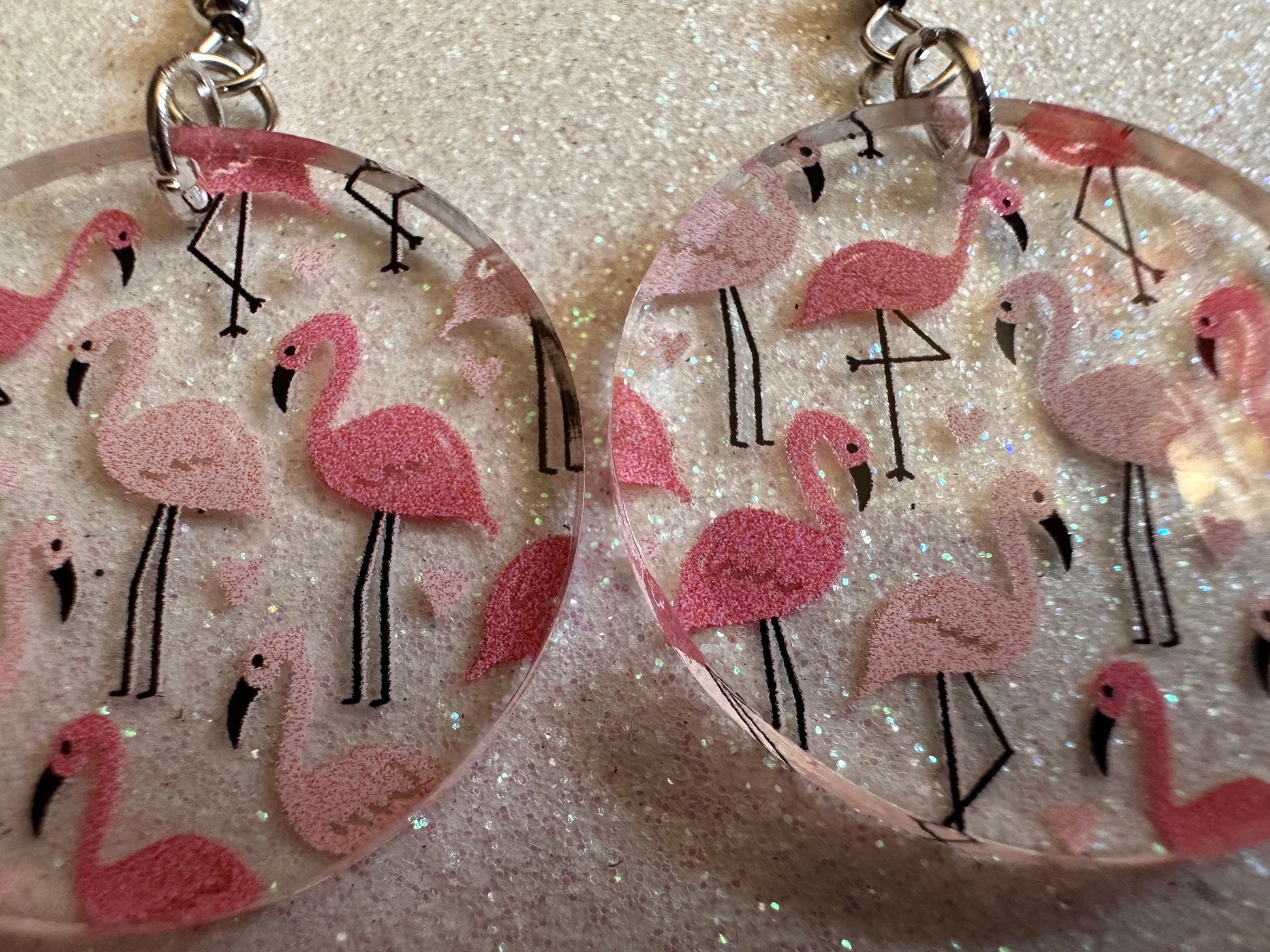 Flamingo Earrings: Laser Cut Acrylic Flamingos, Think Pink, Flamboyant, Animals, Birds, Feathers, Zoology, Best Gifts for Her/Him/Them