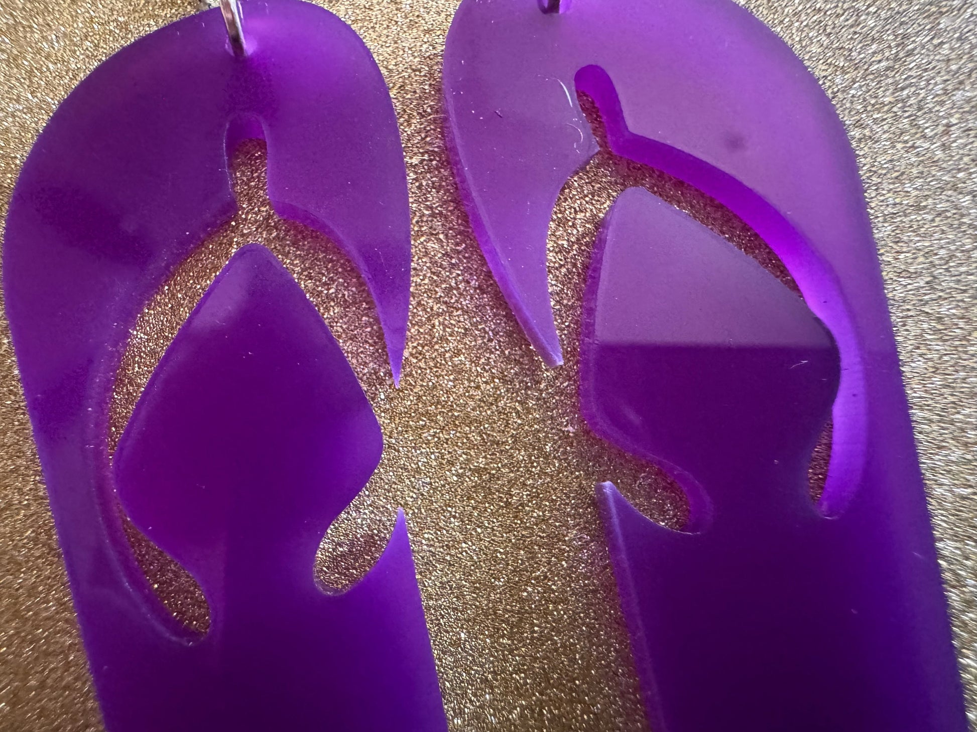 Flip Flop Earrings: Laser Cut Acrylic Flipflops, Bikini, Beach Shoes, Swim, Flip-Flops, Hawaii Slippers, Thongs, Best Gifts for Her/Him/Them