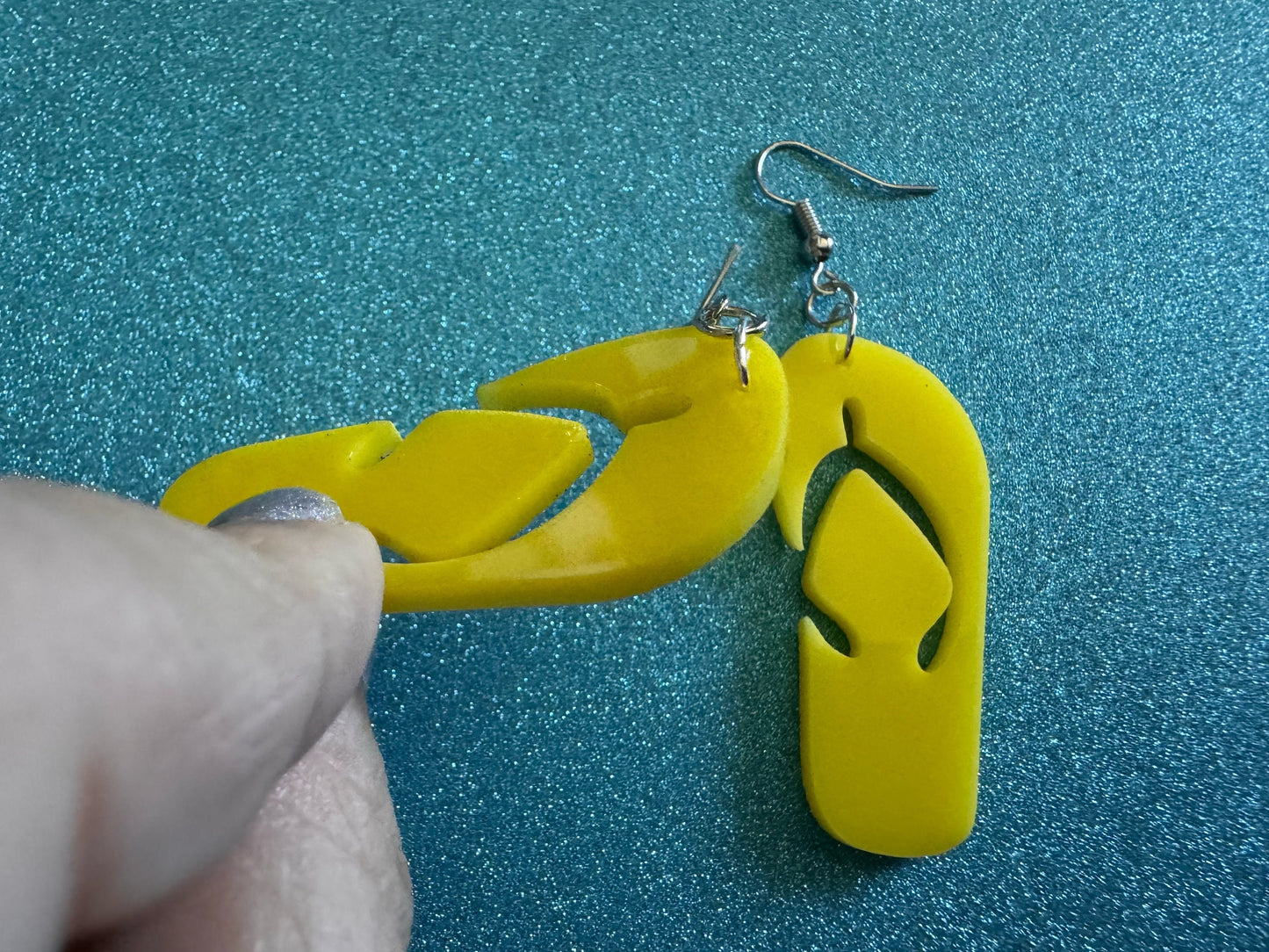 Flip Flop Earrings: Laser Cut Acrylic Flipflops, Bikini, Beach Shoes, Swim, Flip-Flops, Hawaii Slippers, Thongs, Best Gifts for Her/Him/Them