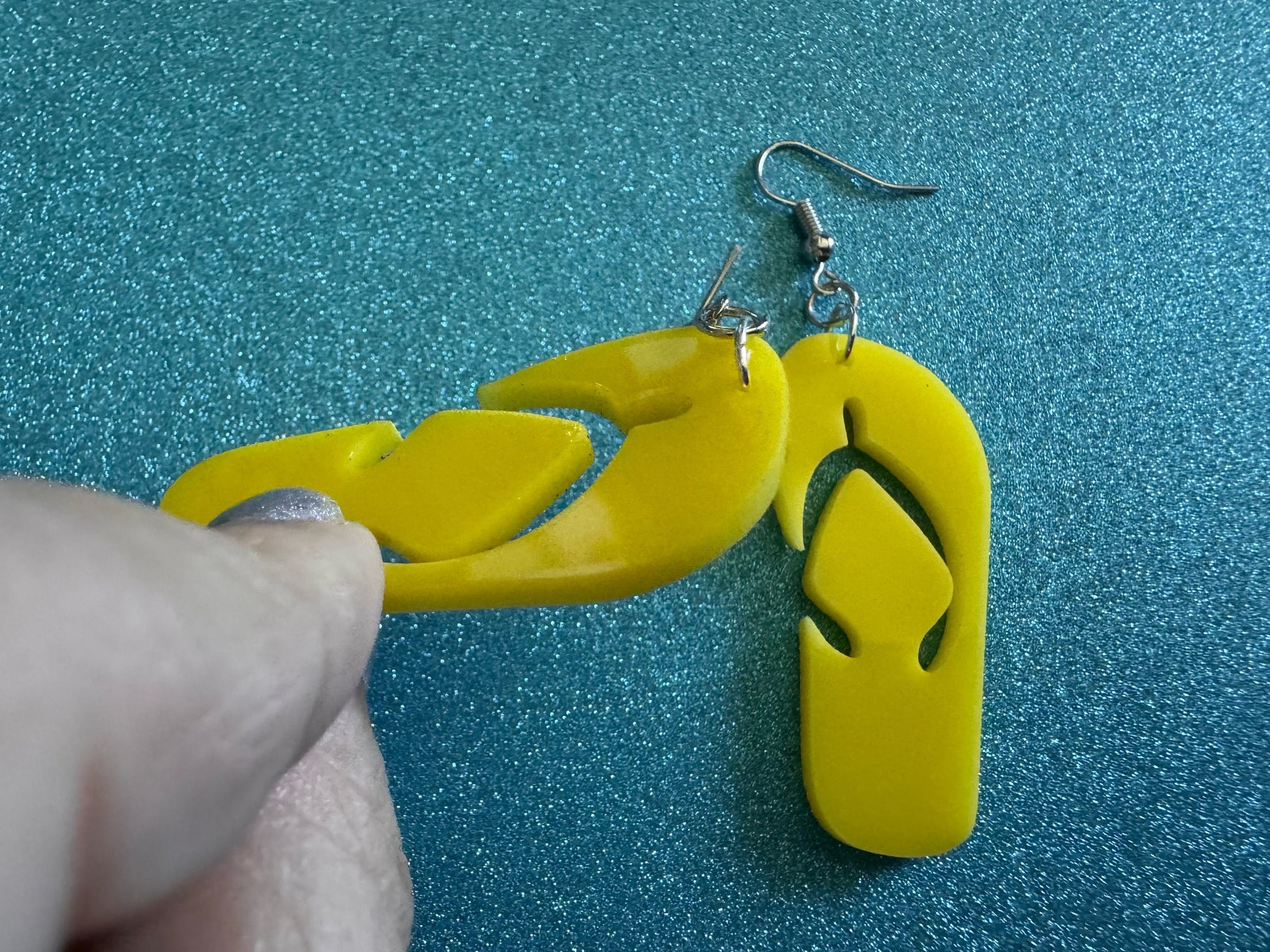 Flip Flop Earrings: Laser Cut Acrylic Flipflops, Bikini, Beach Shoes, Swim, Flip-Flops, Hawaii Slippers, Thongs, Best Gifts for Her/Him/Them