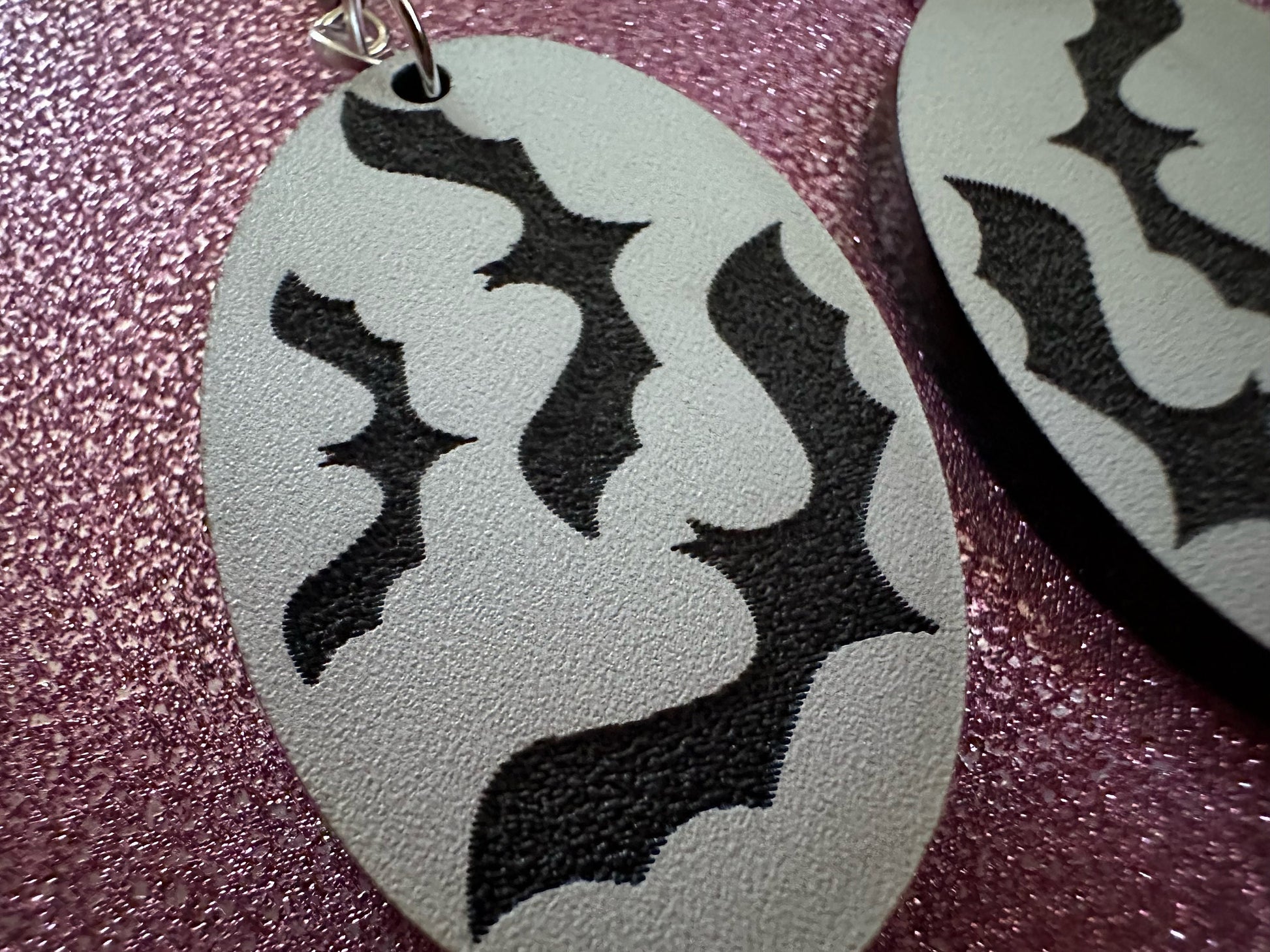 Flying Bat Earrings: Laser Cut Acrylic Bats, Halloween, Magic, Spooky, Black Bats, Vamp, Vampire, Best Gifts for Her/Him/Them