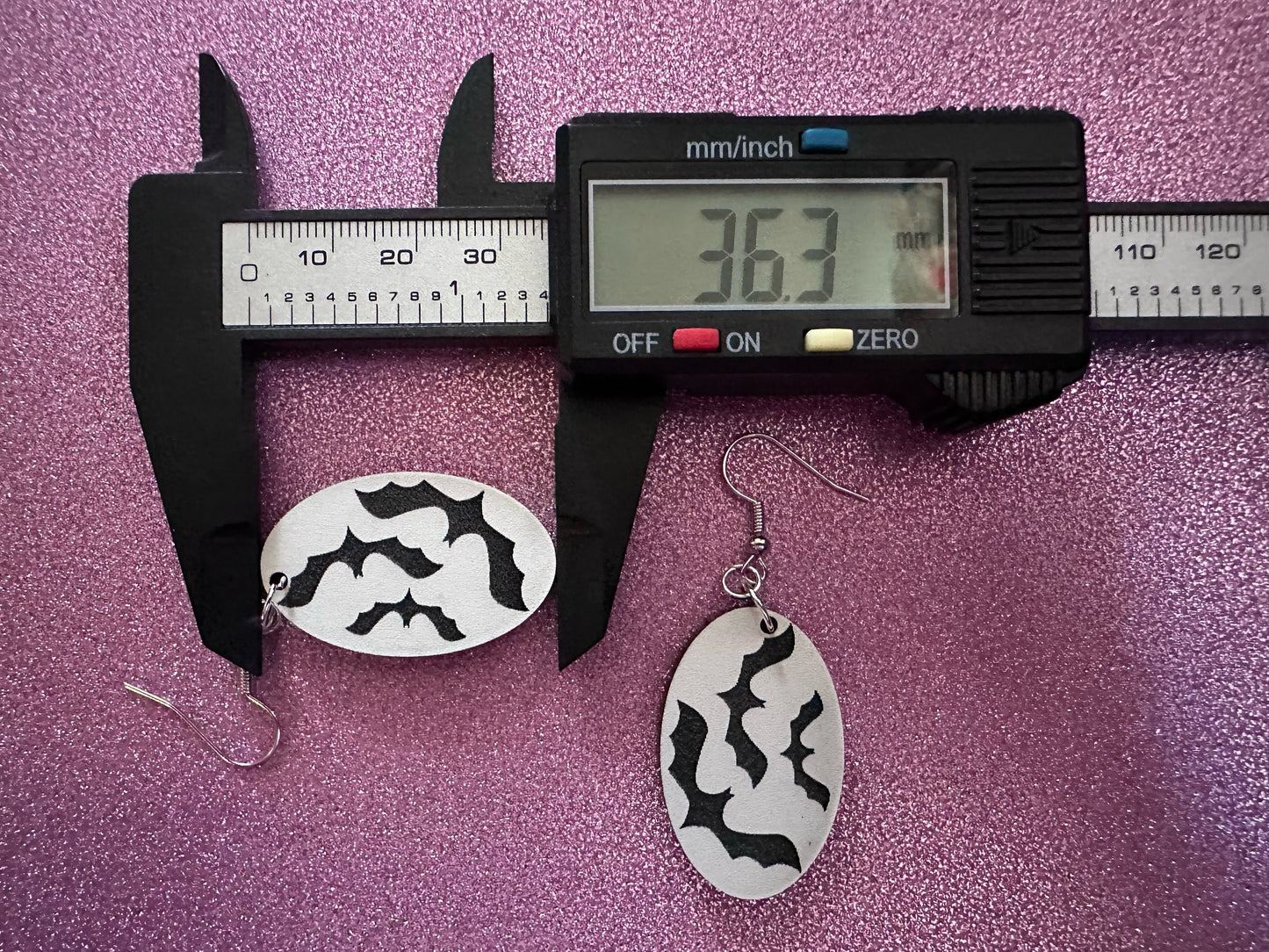 Flying Bat Earrings: Laser Cut Acrylic Bats, Halloween, Magic, Spooky, Black Bats, Vamp, Vampire, Best Gifts for Her/Him/Them