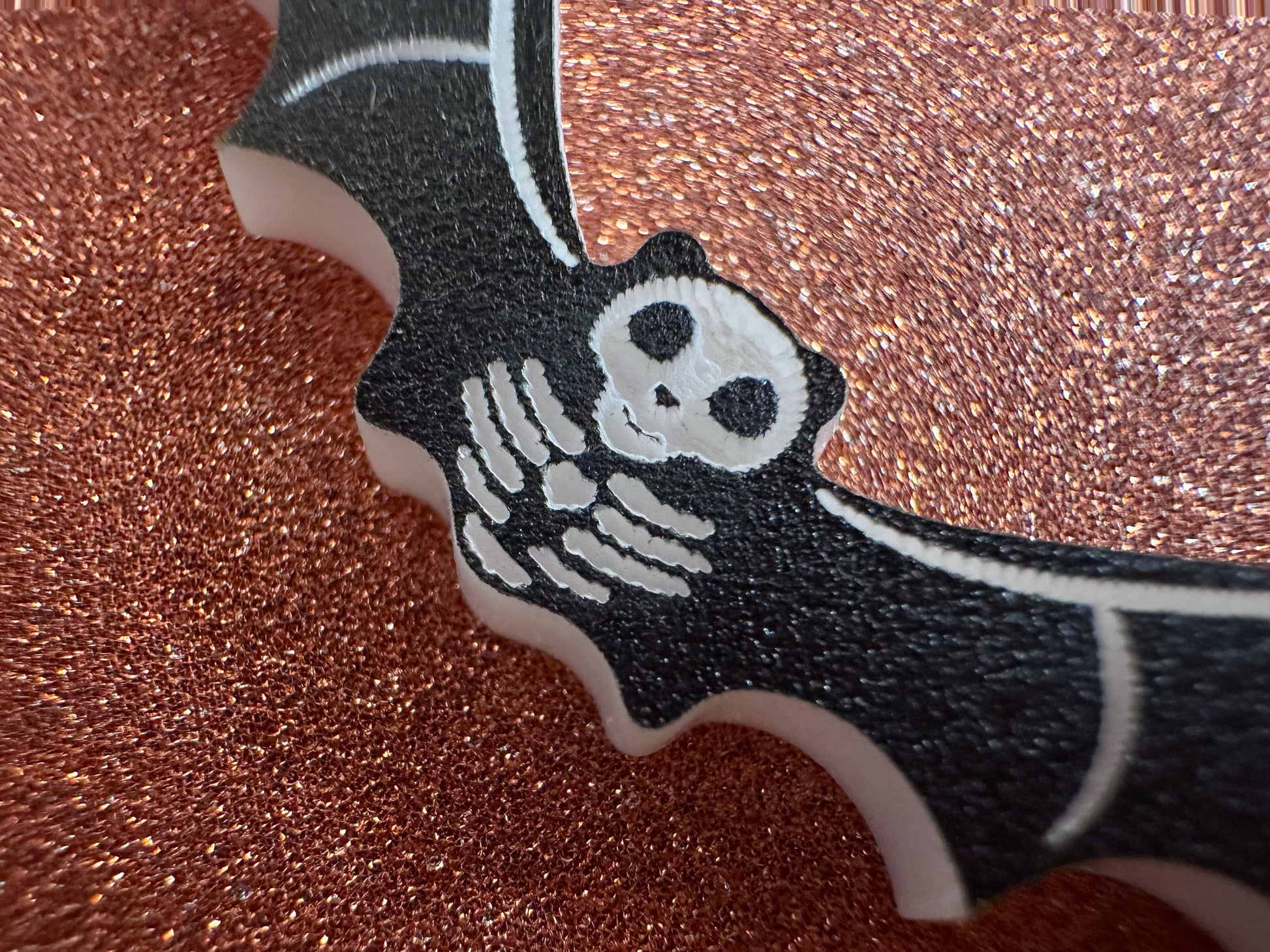 Flying Bat Skeleton Earrings: Laser Cut Acrylic Bats, Halloween, Magic, Spooky, Black Bats, Vamp, Vampire, Best Gifts for Her/Him/Them
