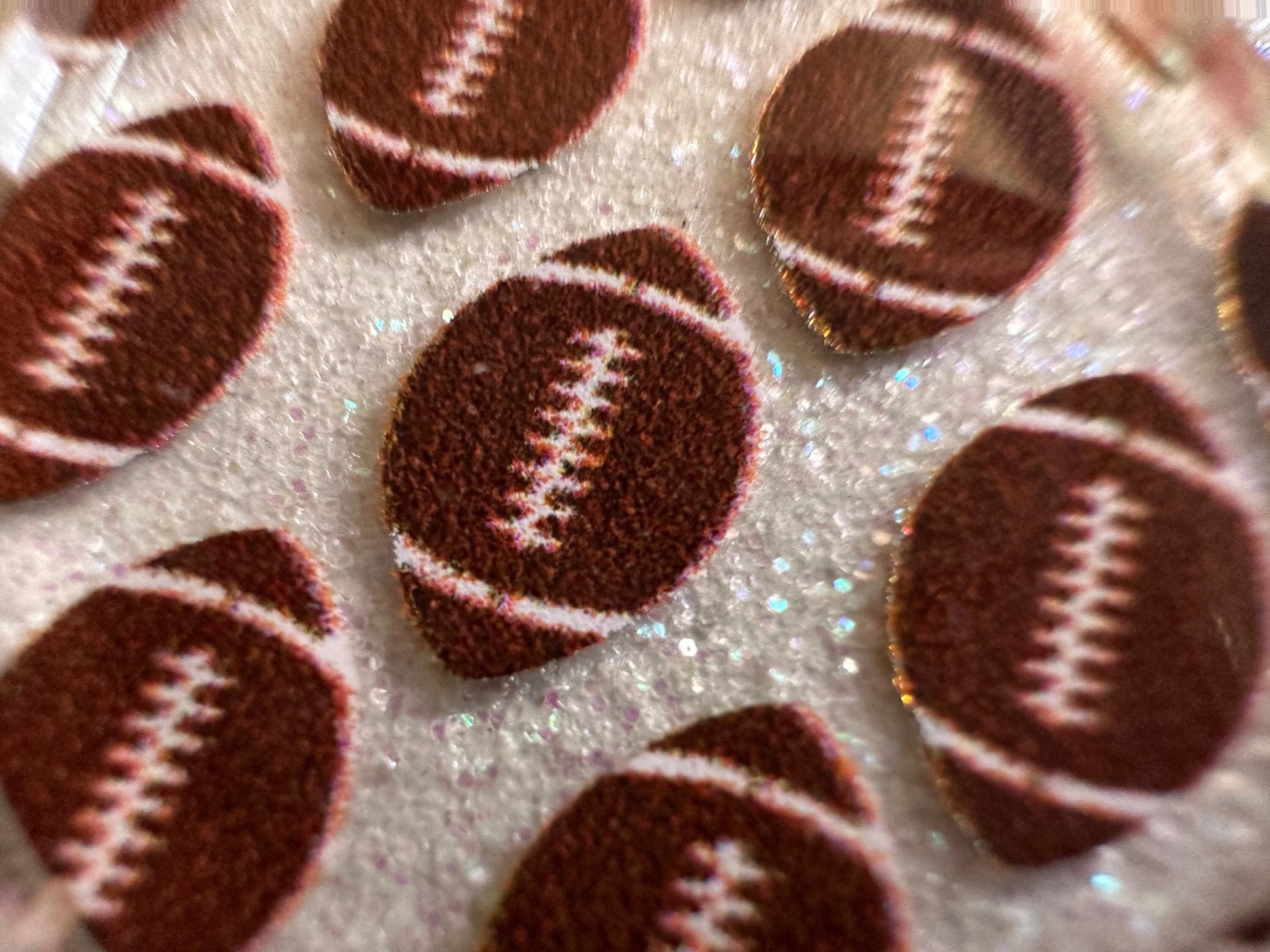 Football Earrings: Laser Cut Acrylic Football Balls, American Football, Sports, NFL, Tailgate, Team, Sport, Best Gifts for Her/Him/Them