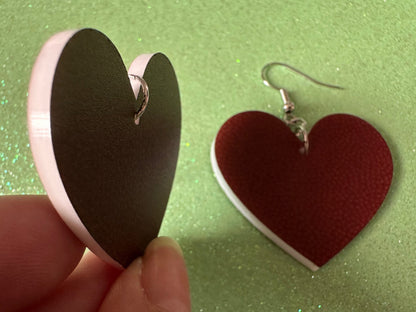 Football Earrings: Laser Cut Acrylic Football Balls, American Football, Sports, NFL, Tailgate, Team, Sport, Best Gifts for Her/Him/Them