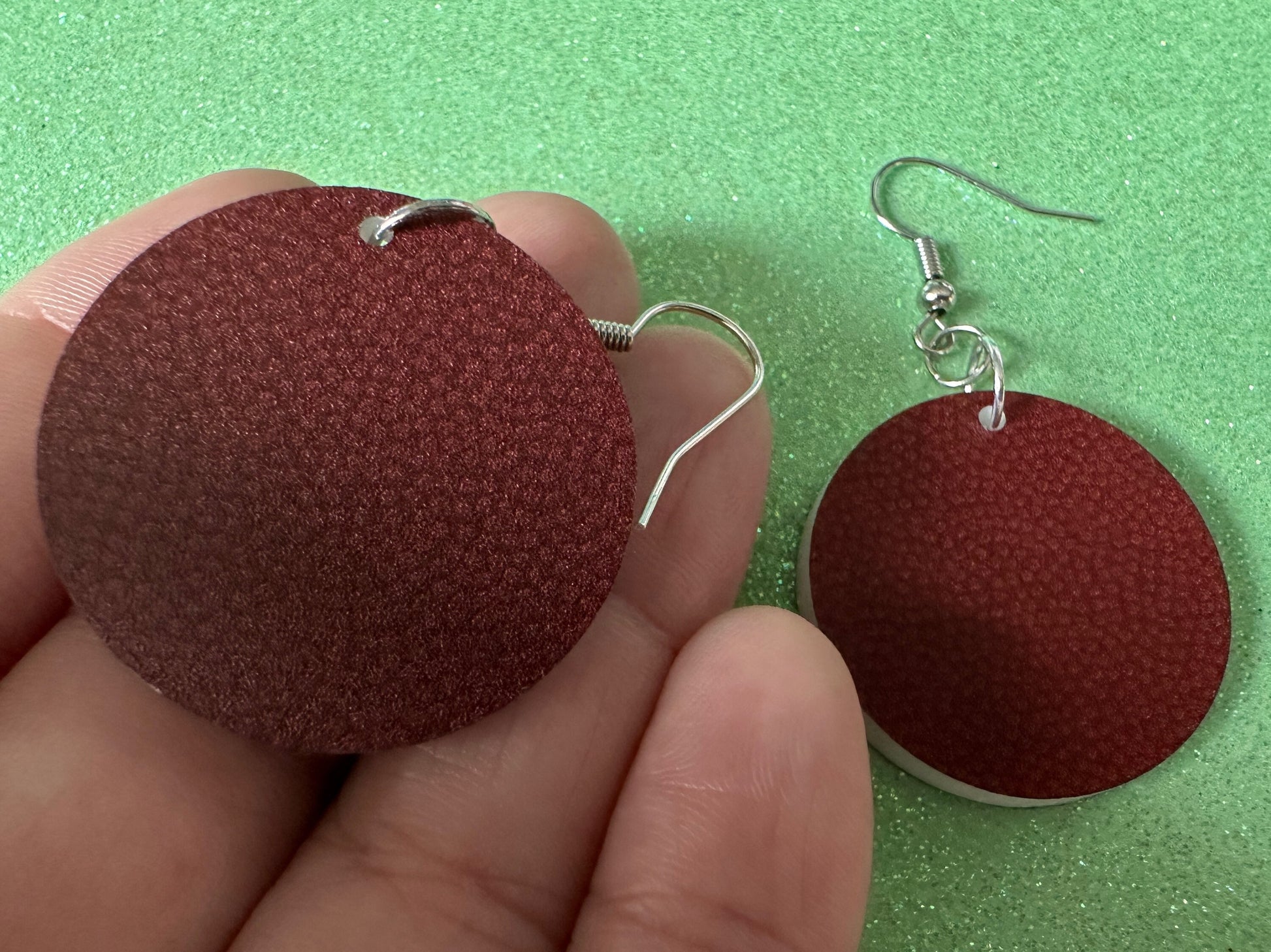 Football Earrings: Laser Cut Acrylic Football Balls, American Football, Sports, NFL, Tailgate, Team, Sport, Best Gifts for Her/Him/Them