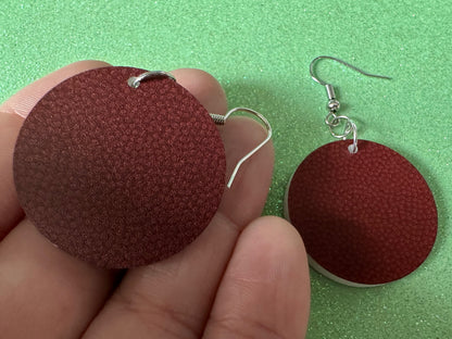 Football Earrings: Laser Cut Acrylic Football Balls, American Football, Sports, NFL, Tailgate, Team, Sport, Best Gifts for Her/Him/Them