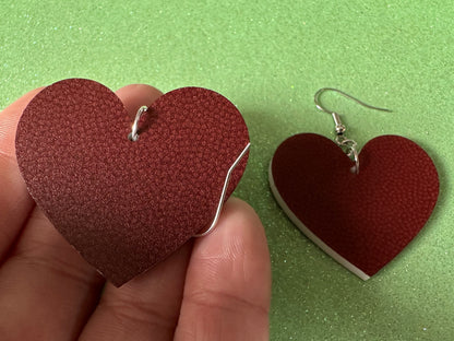 Football Earrings: Laser Cut Acrylic Football Balls, American Football, Sports, NFL, Tailgate, Team, Sport, Best Gifts for Her/Him/Them