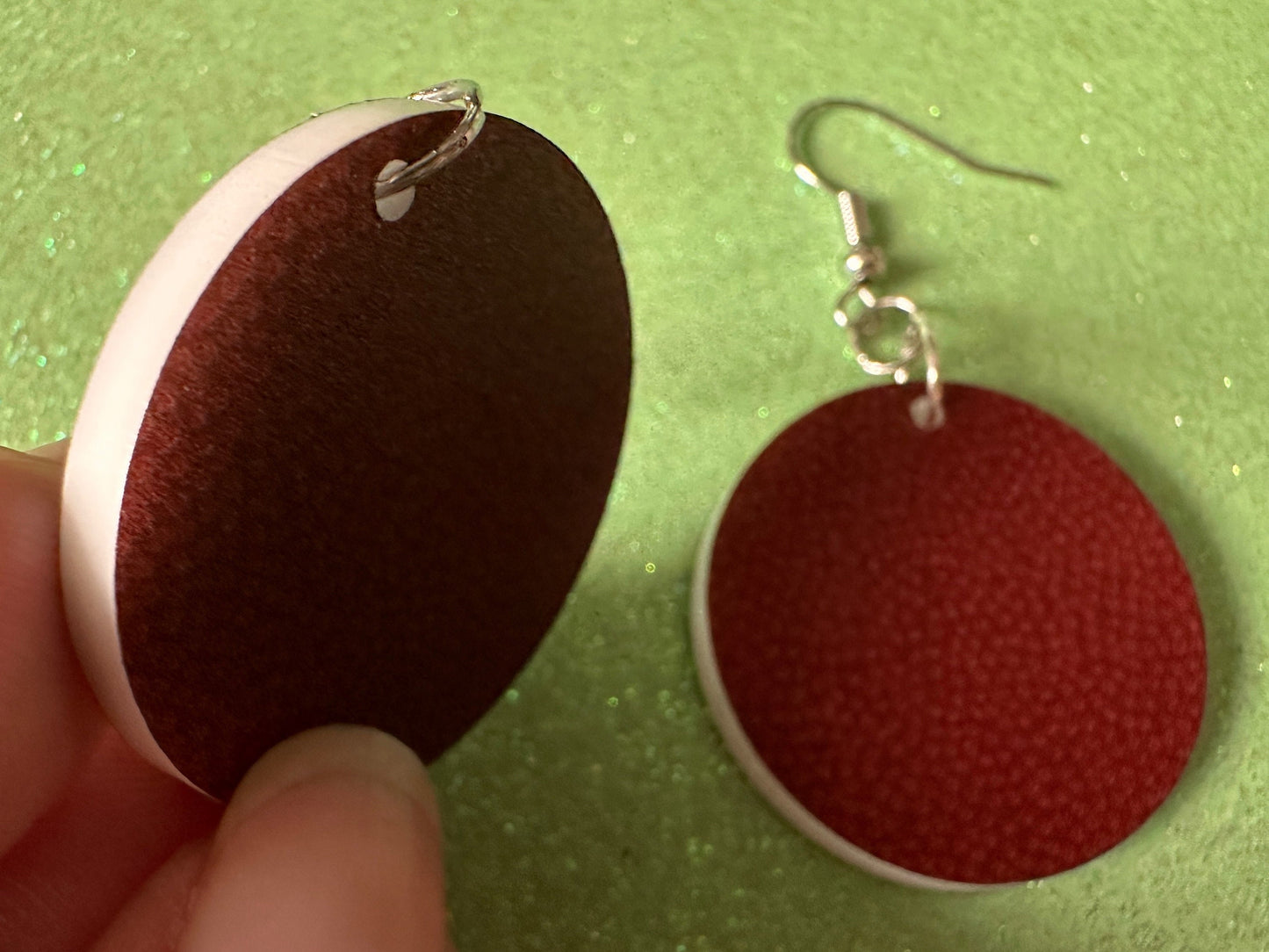 Football Earrings: Laser Cut Acrylic Football Balls, American Football, Sports, NFL, Tailgate, Team, Sport, Best Gifts for Her/Him/Them