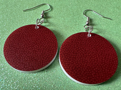 Football Earrings: Laser Cut Acrylic Football Balls, American Football, Sports, NFL, Tailgate, Team, Sport, Best Gifts for Her/Him/Them