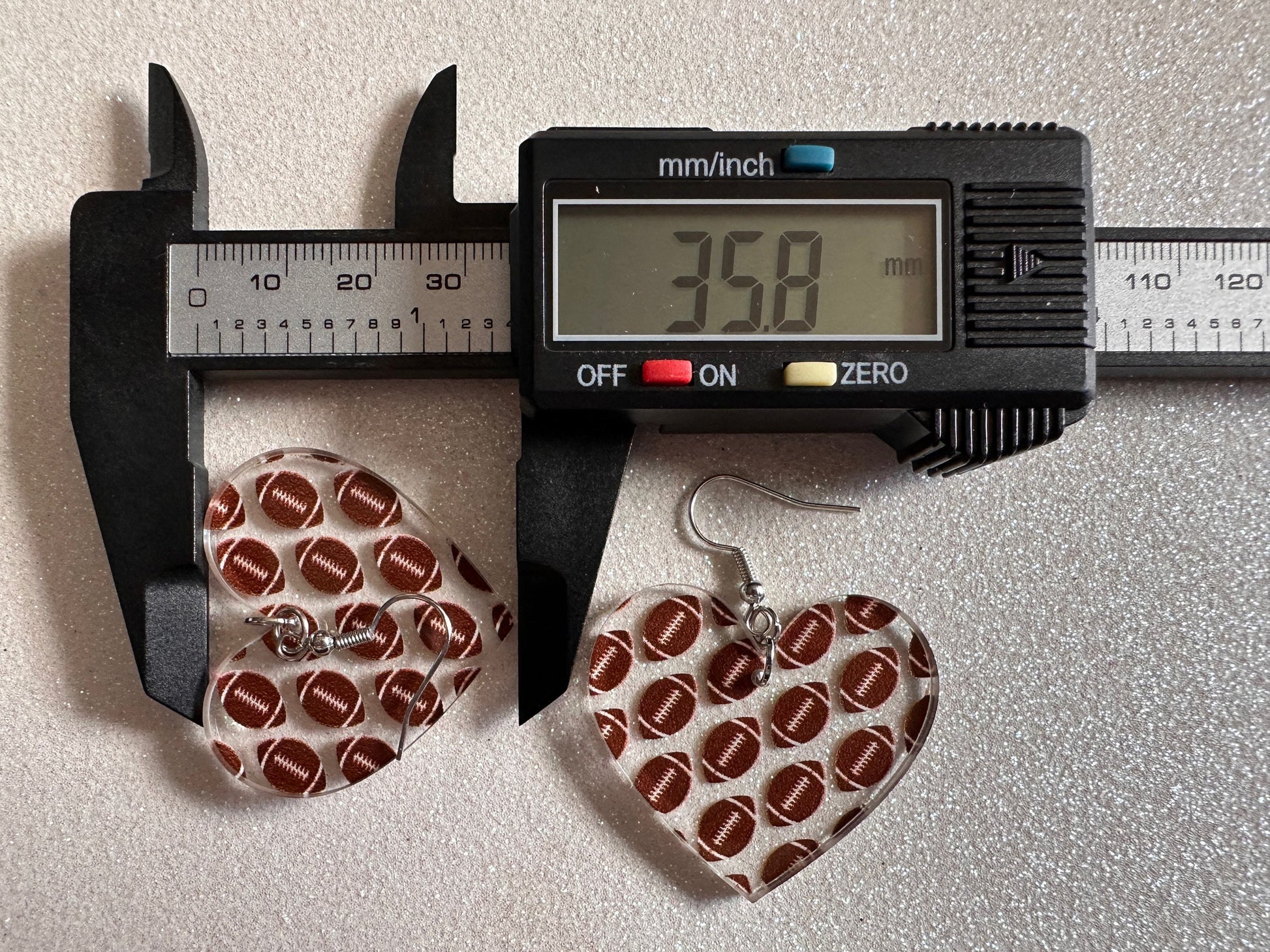 Football Earrings: Laser Cut Acrylic Football Balls, American Football, Sports, NFL, Tailgate, Team, Sport, Best Gifts for Her/Him/Them