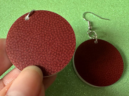 Football Earrings: Laser Cut Acrylic Football Balls, American Football, Sports, NFL, Tailgate, Team, Sport, Best Gifts for Her/Him/Them