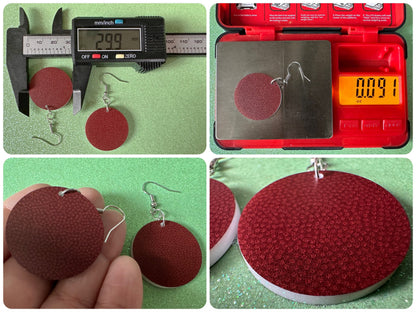 Football Earrings: Laser Cut Acrylic Football Balls, American Football, Sports, NFL, Tailgate, Team, Sport, Best Gifts for Her/Him/Them