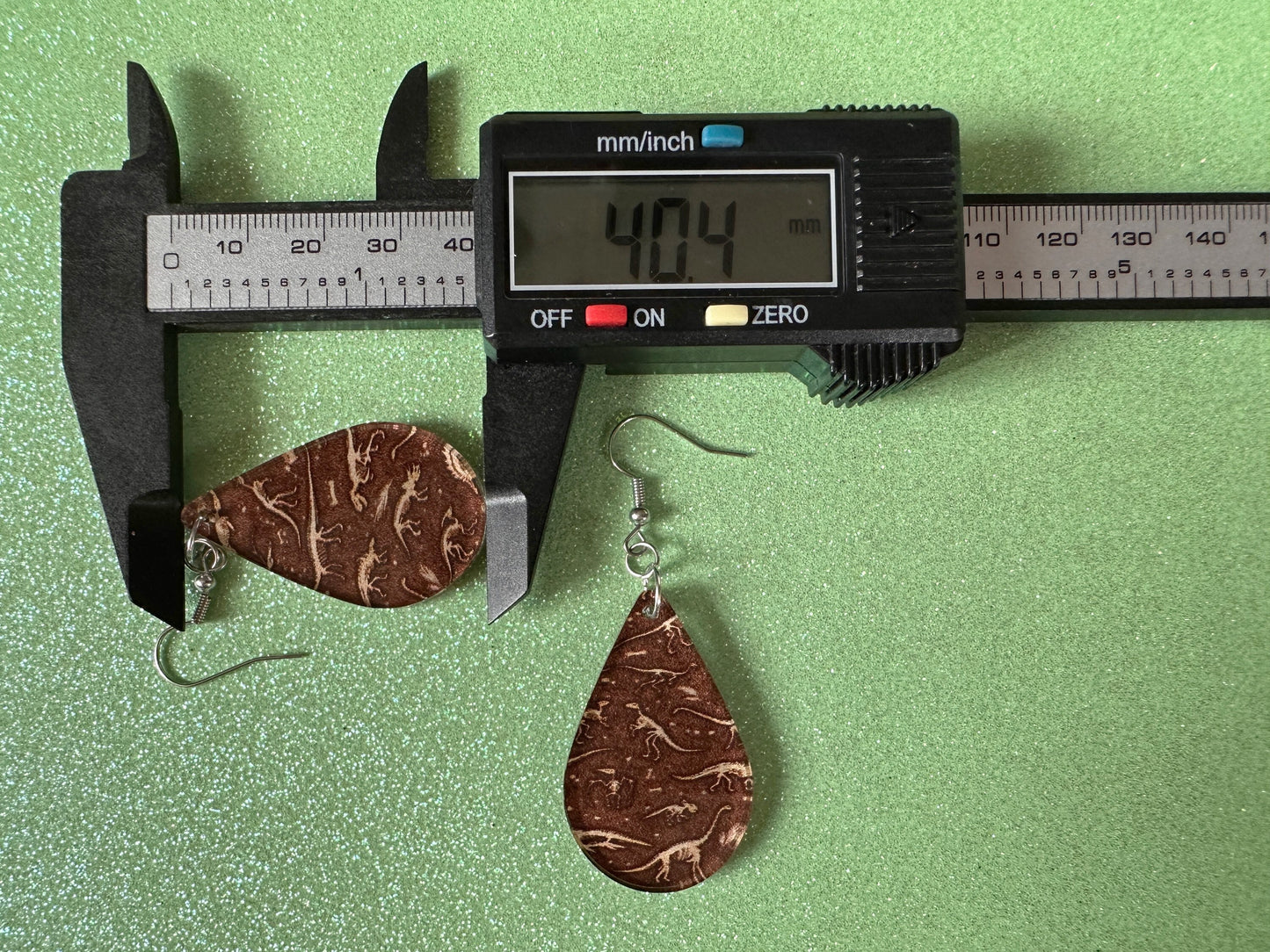 Fossil Earrings: Laser Cut Acrylic Dinosaur Fossils, Jurassic Park, Science, History, Archeologist, Paleontologist, Gifts for Her/Him/Them
