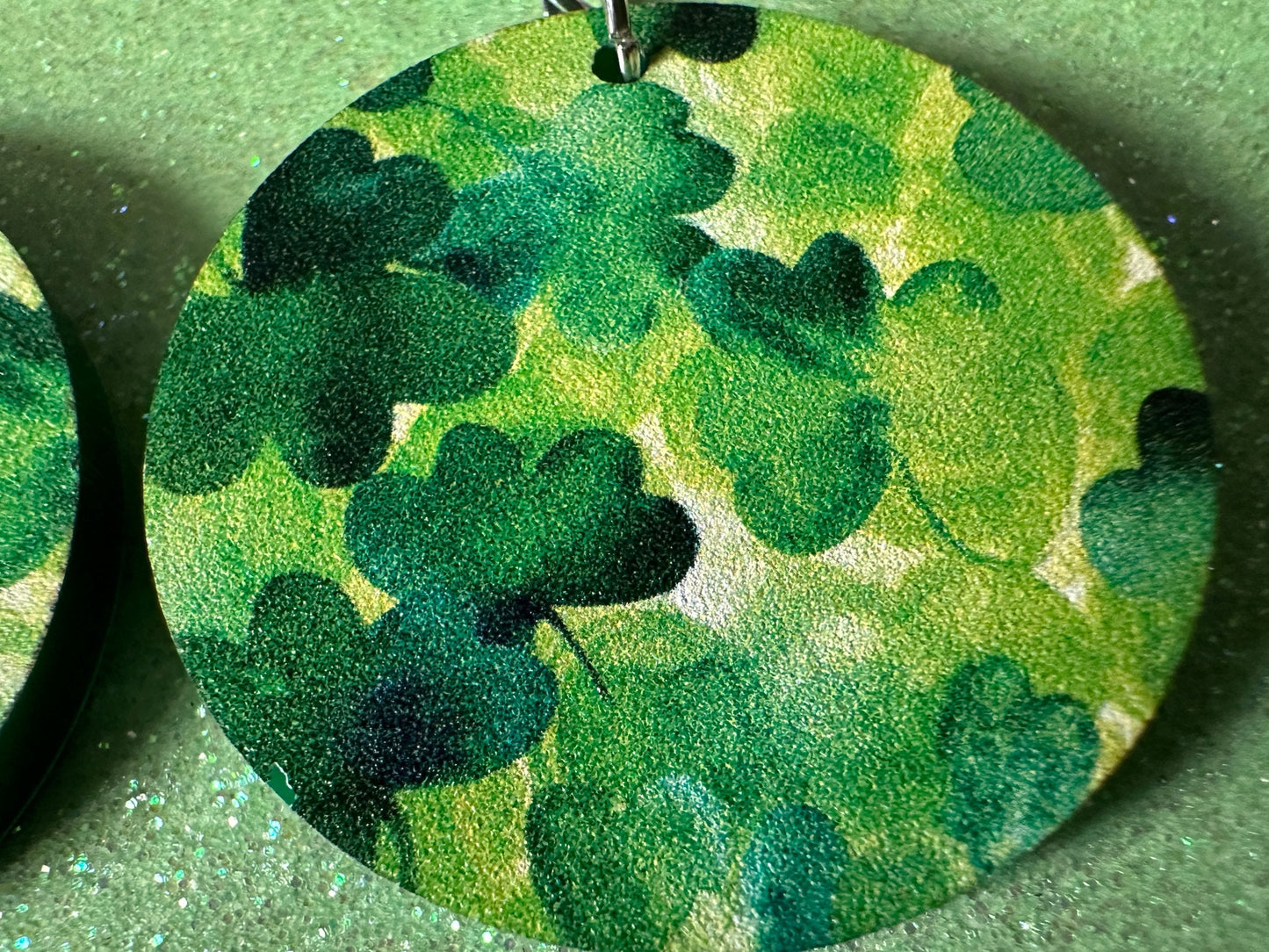 Four Leaf Clover Earrings: Laser Cut Acrylic Earrings, St. Patrick's Day, Green Earrings, Leprechaun, Irish, Best Gifts for Her/Him/Them