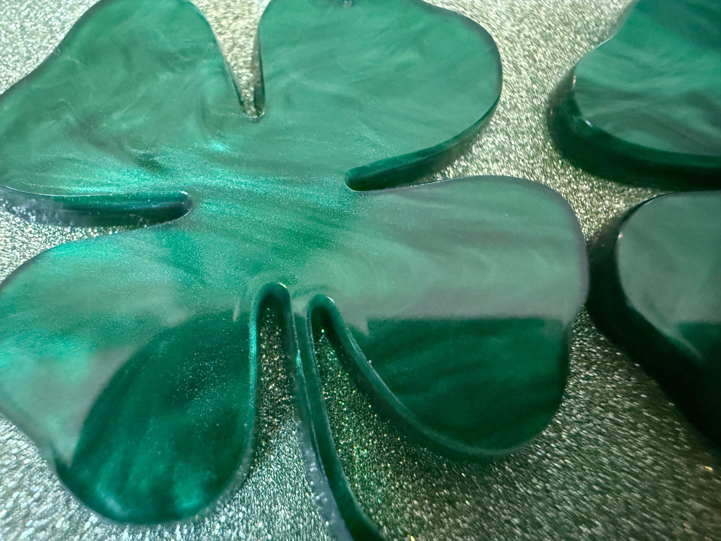 Four Leaf Clover Earrings: Laser Cut Acrylic Earrings, St. Patrick's Day, Green Earrings, Leprechaun, Irish, Best Gifts for Her/Him/Them
