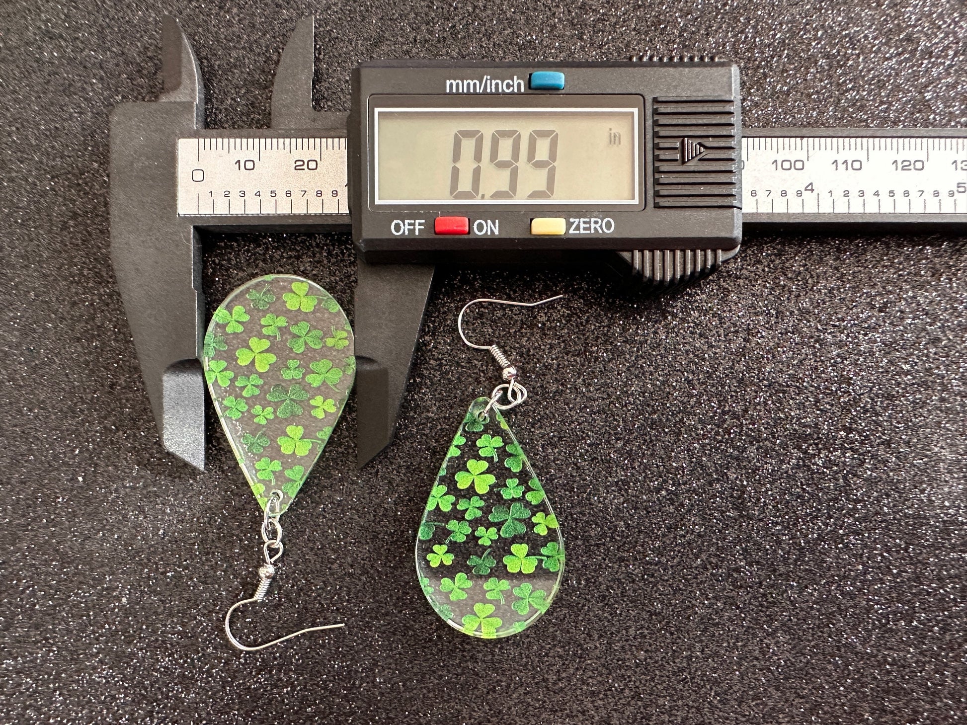 Four Leaf Clover Earrings: Laser Cut Acrylic Earrings, St. Patrick's Day, Green Earrings, Leprechaun, Irish, Best Gifts for Her/Him/Them