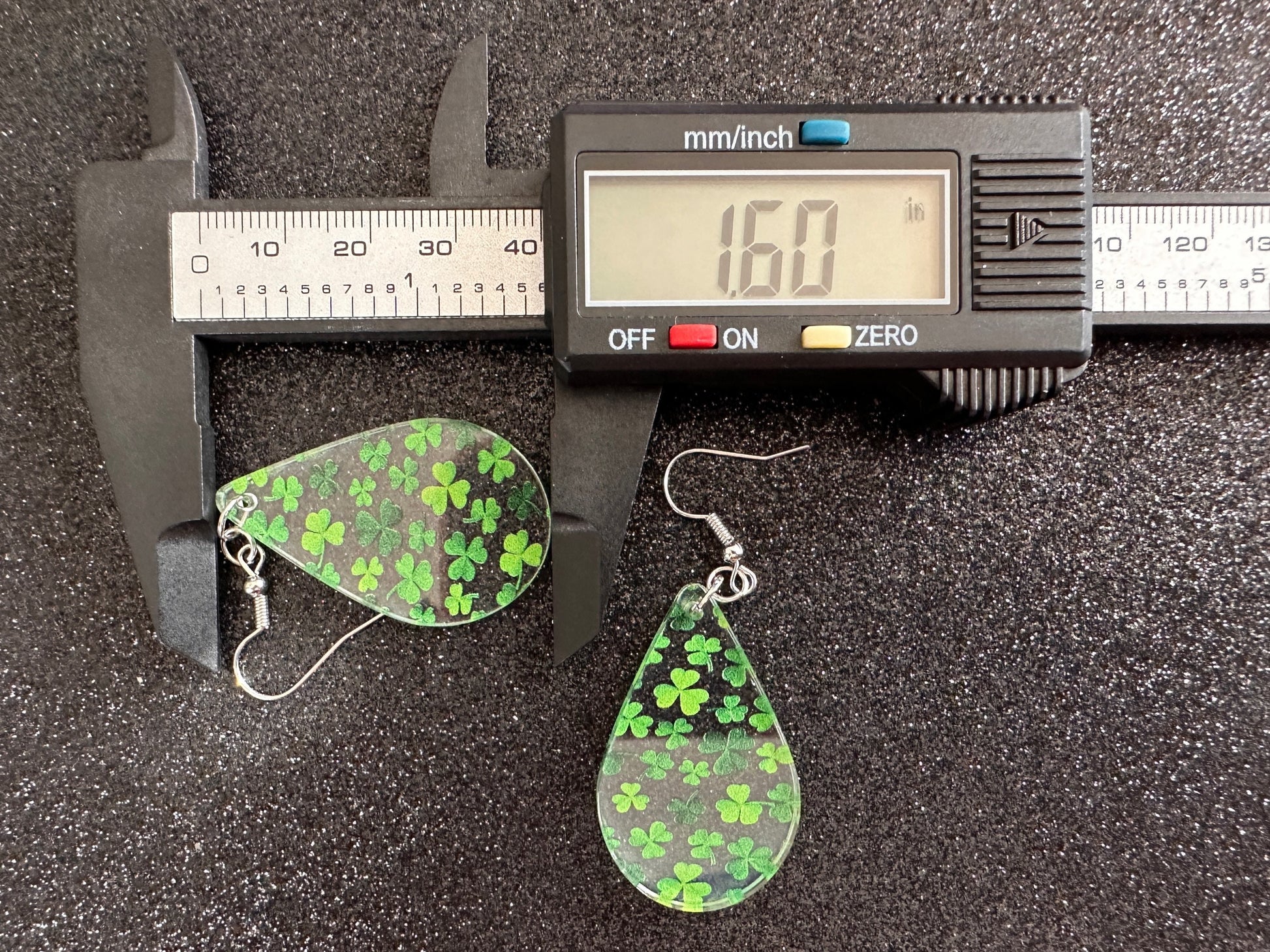 Four Leaf Clover Earrings: Laser Cut Acrylic Earrings, St. Patrick's Day, Green Earrings, Leprechaun, Irish, Best Gifts for Her/Him/Them