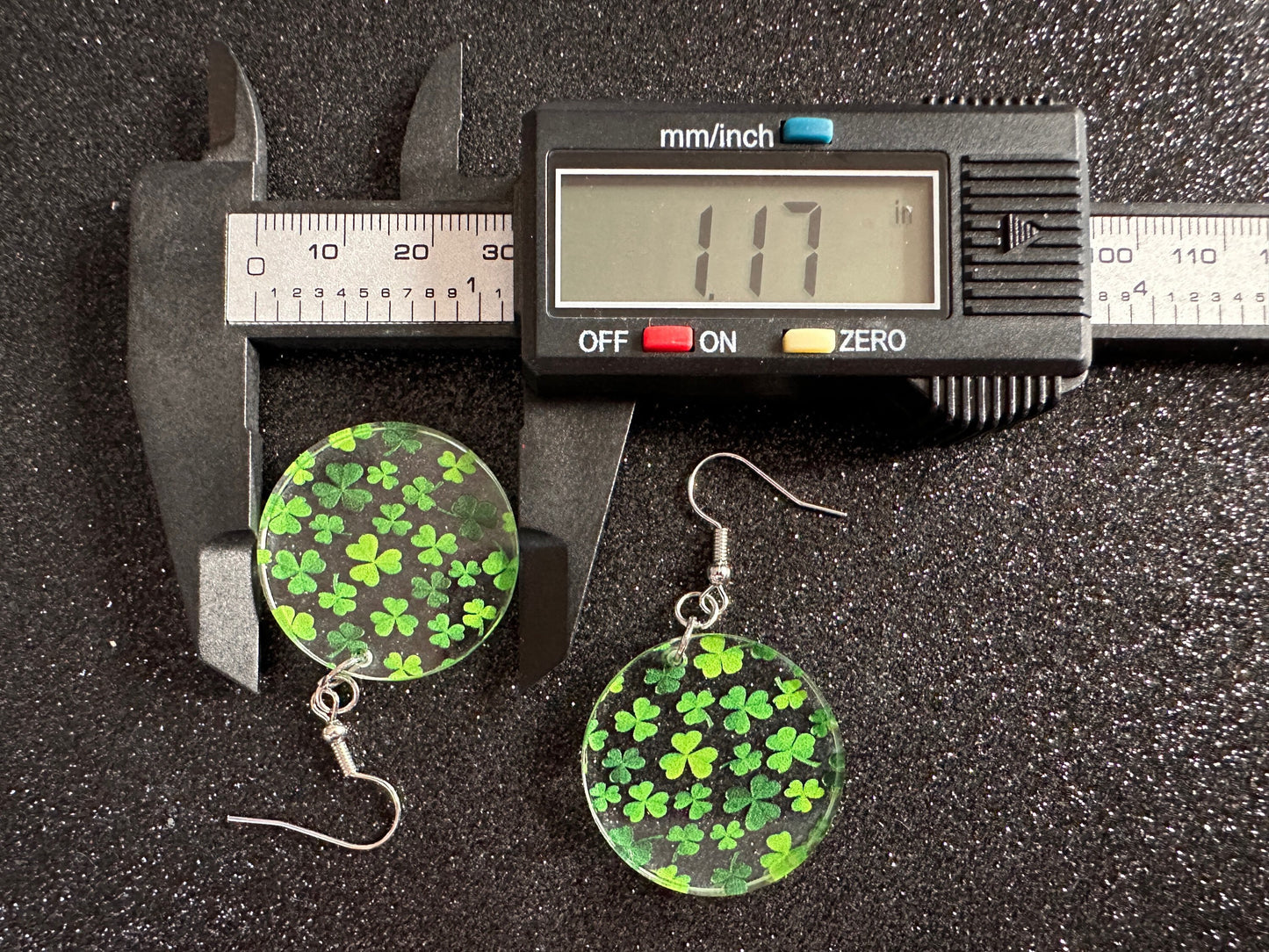 Four Leaf Clover Earrings: Laser Cut Acrylic Earrings, St. Patrick's Day, Green Earrings, Leprechaun, Irish, Best Gifts for Her/Him/Them
