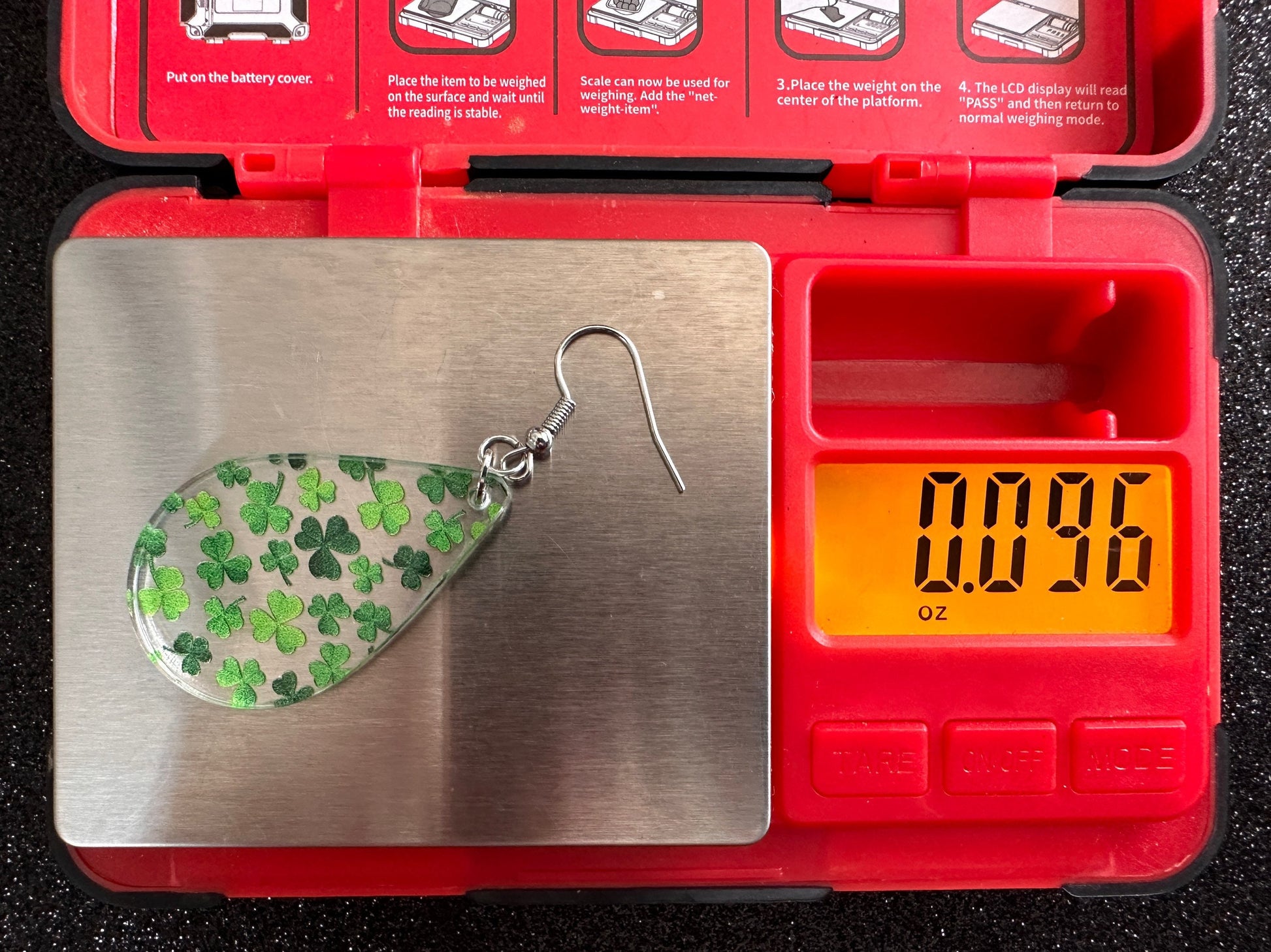Four Leaf Clover Earrings: Laser Cut Acrylic Earrings, St. Patrick's Day, Green Earrings, Leprechaun, Irish, Best Gifts for Her/Him/Them