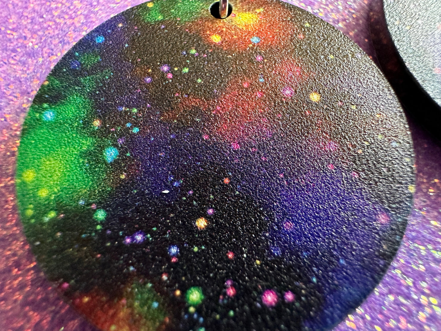 Galaxy Earrings: Laser Cut Acrylic Space Earrings, Astronomy, Stars, Night, Planets, Astrology, NASA, Nebula, Magic, Gifts for Her/Him/Them