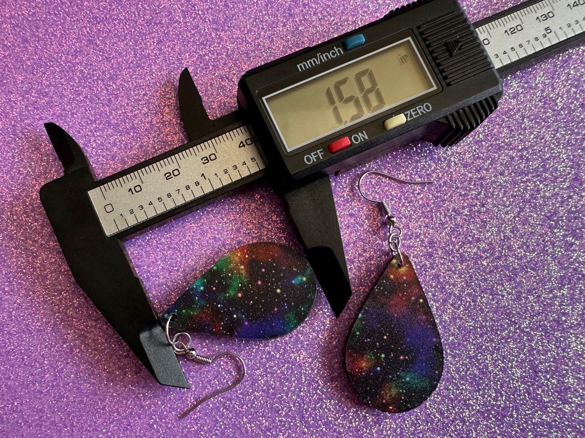 Galaxy Earrings: Laser Cut Acrylic Space Earrings, Astronomy, Stars, Night, Planets, Astrology, NASA, Nebula, Magic, Gifts for Her/Him/Them