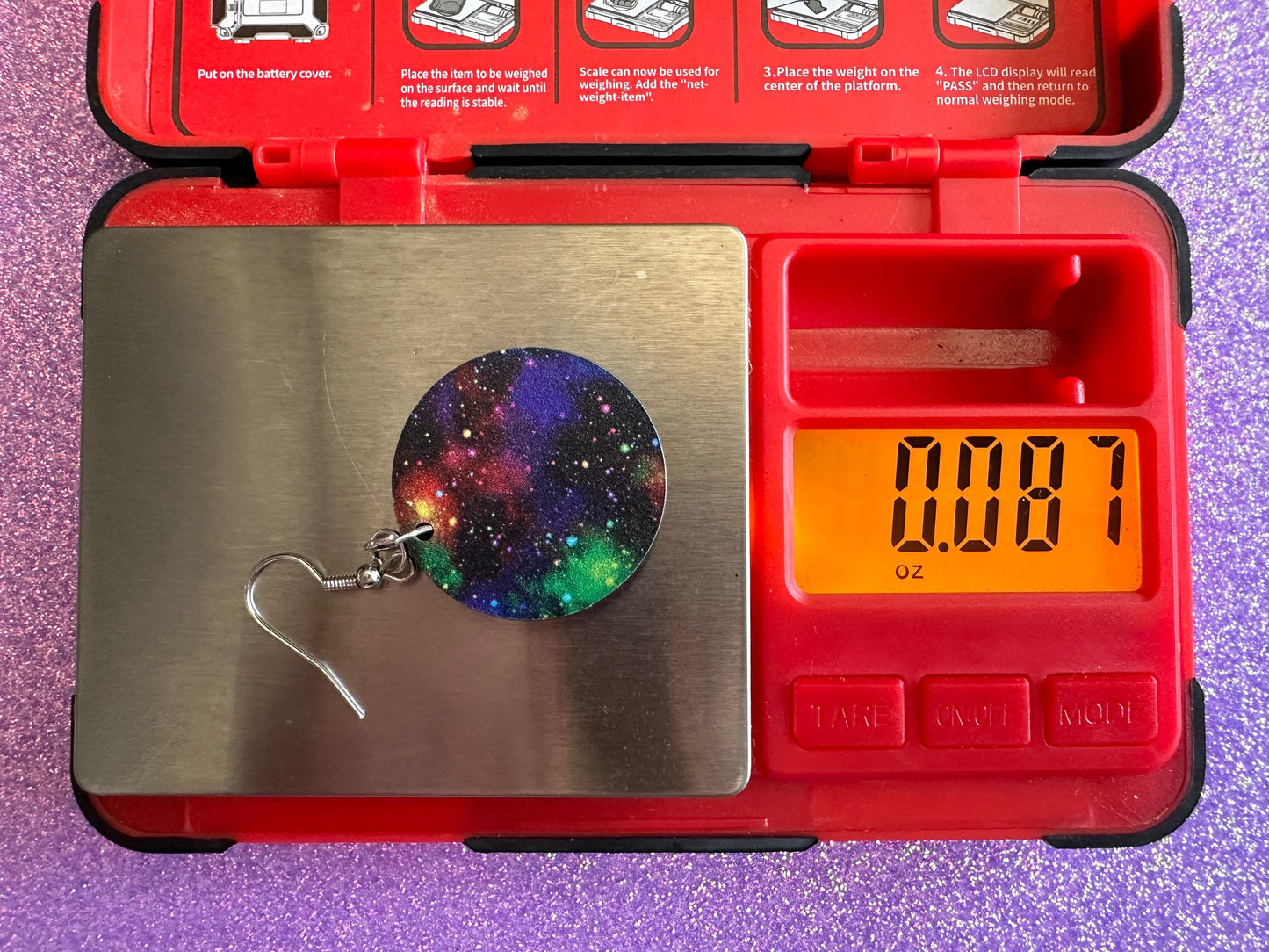 Galaxy Earrings: Laser Cut Acrylic Space Earrings, Astronomy, Stars, Night, Planets, Astrology, NASA, Nebula, Magic, Gifts for Her/Him/Them