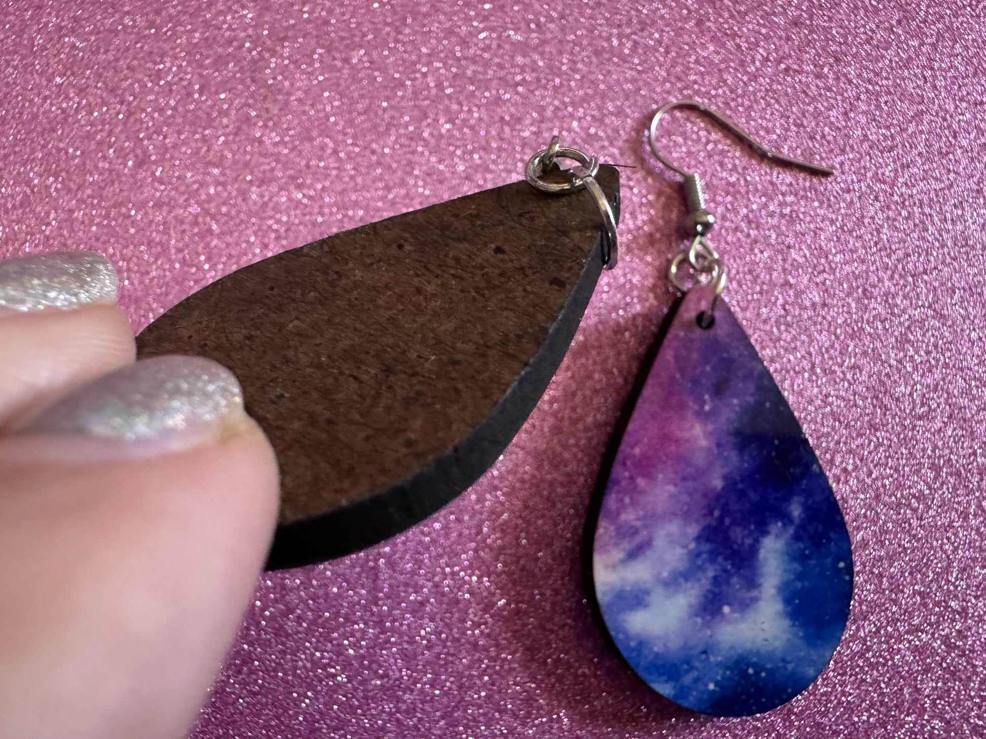 Galaxy Earrings: Sublimated Space Earrings, Outer Space, Stars, Night Sky, Astronomy, Astrology, Cosmology, Best Gift for Her/Him/Them