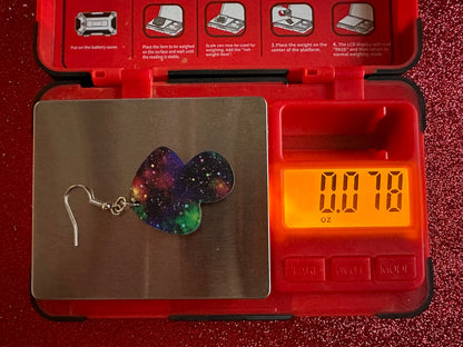 Galaxy Mushroom Earrings: Laser Cut Acrylic Earrings, Astronomy, Stars, Planets, Astrology, Night, Nebula, Magic, Gifts for Her/Him/Them