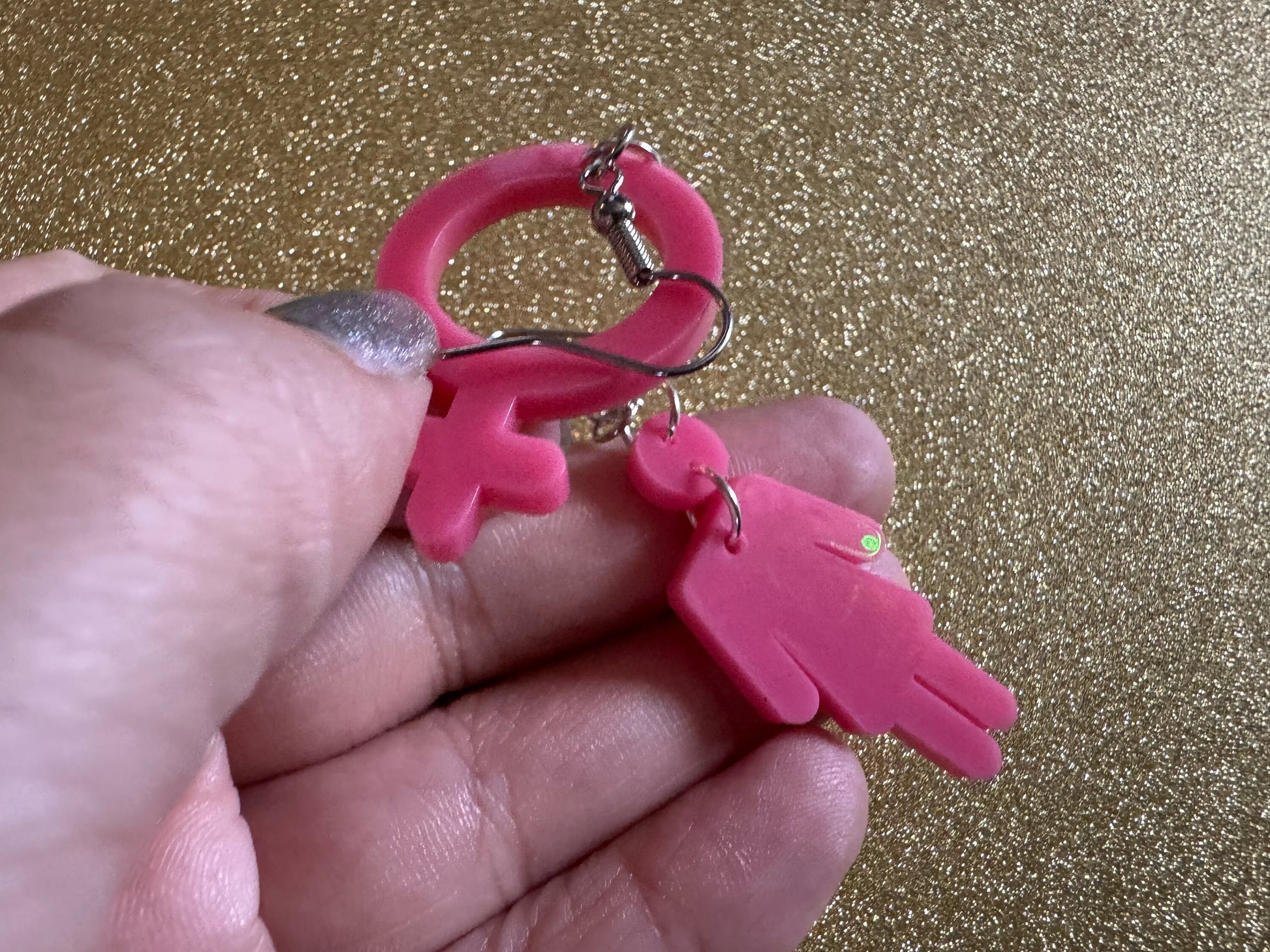 Gender Identity Earrings: Laser Cut Acrylic Female Gender Signs, Pronouns, Pride Week, She/Her, Trans, Best Gifts for Her/Him/Them