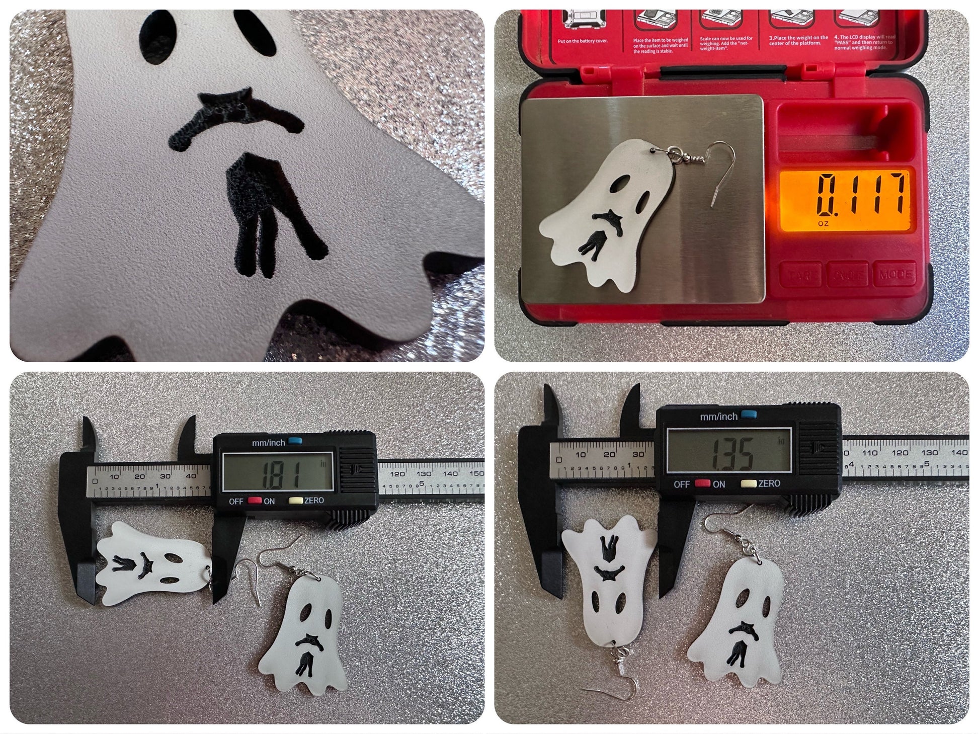 Ghost Holding Cat Earrings: Laser Cut Acrylic Ghosts with Cats, Kitten, Black Cat, Halloween, Scary, Spooky, Best Gifts for Her/Him/Them