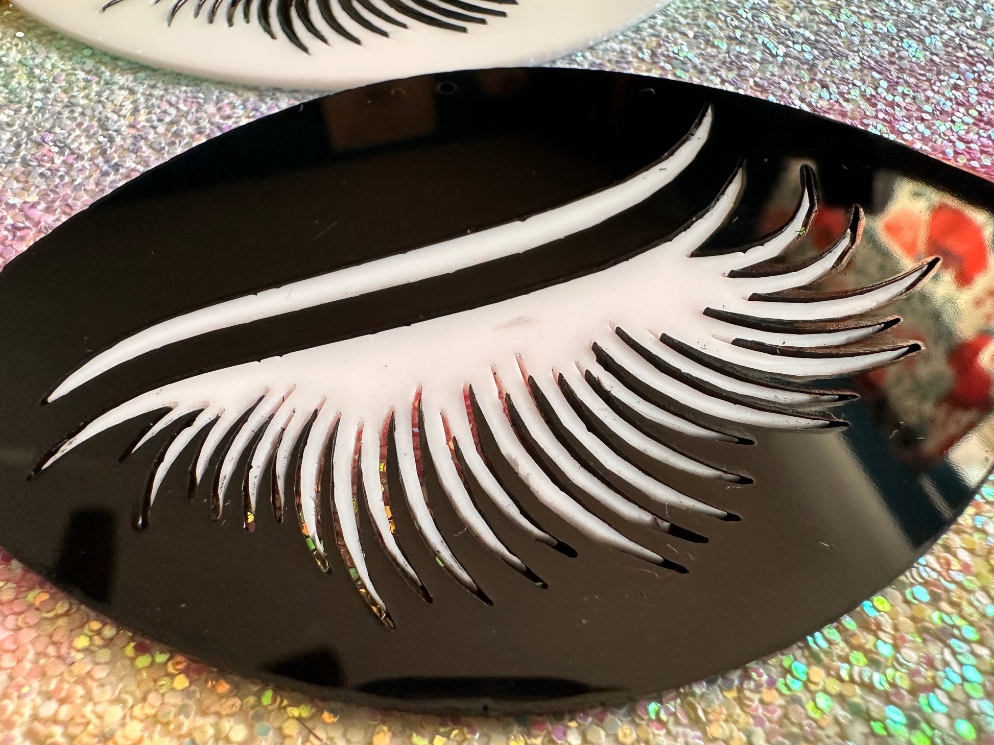 Giant Unique Eye Earrings: Laser Cut Acrylic Eyes, Eyebrows, Eyelashes, Beautiful, Makeup, Novelty, Statement, Gifts for Her/Him/Them