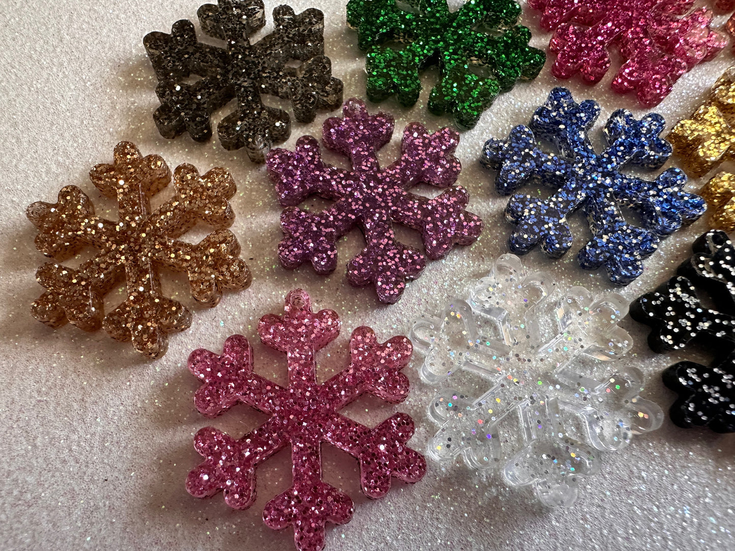 Glittery Snowflake Earrings: Laser Cut Acrylic Snowflakes, Purple Snow, Stormy Weather, Snowing, Snow Storm, Winter, Gifts for Her/Him/Them