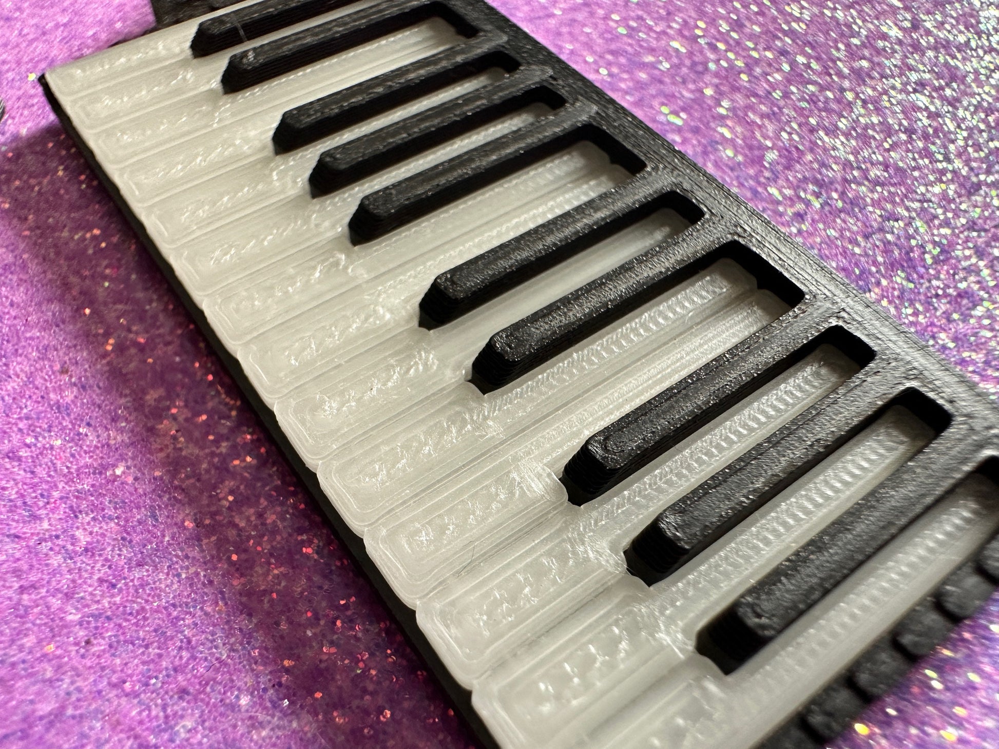 Glow in the Dark Piano Earrings: 3D Printed Piano Keyboards, Classical Music, Concert, Musical Instrument, Best Gifts for Her/Him/Them